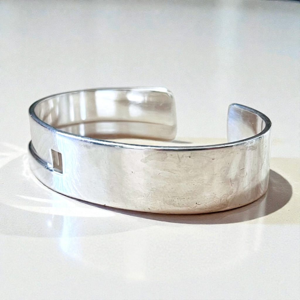 GUCCI 90年代 トムフォード期 オープン バングル カフブレスレット SILVER 925 シルバー イタリア製