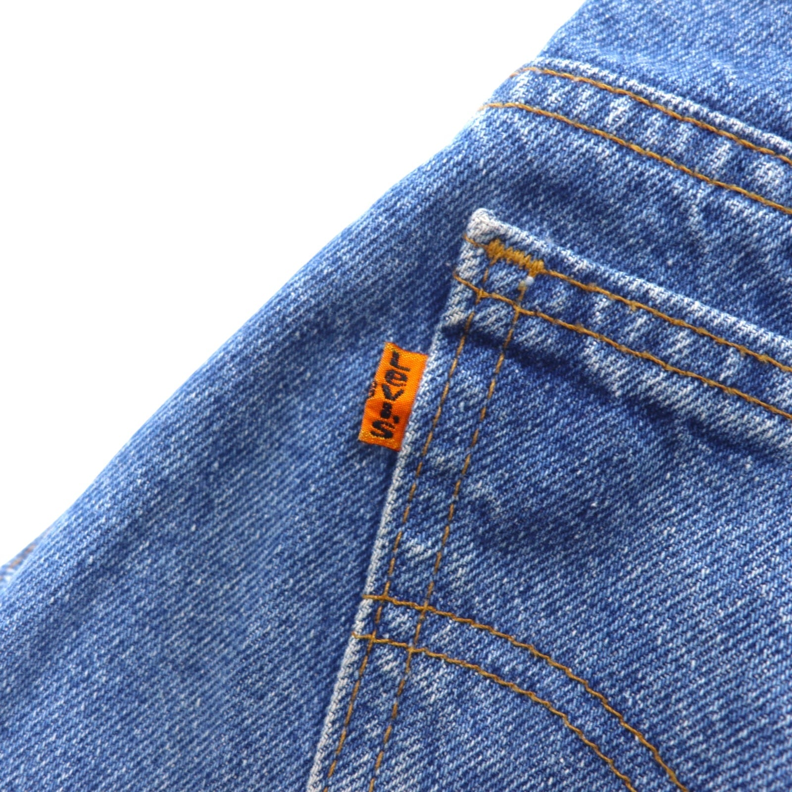 Levi's Made in Canada Anni 2000 Orange Tab 634 Tapered Jeans 32 Blu Chiusura con cerniera Bottone interno 212 50634-0212