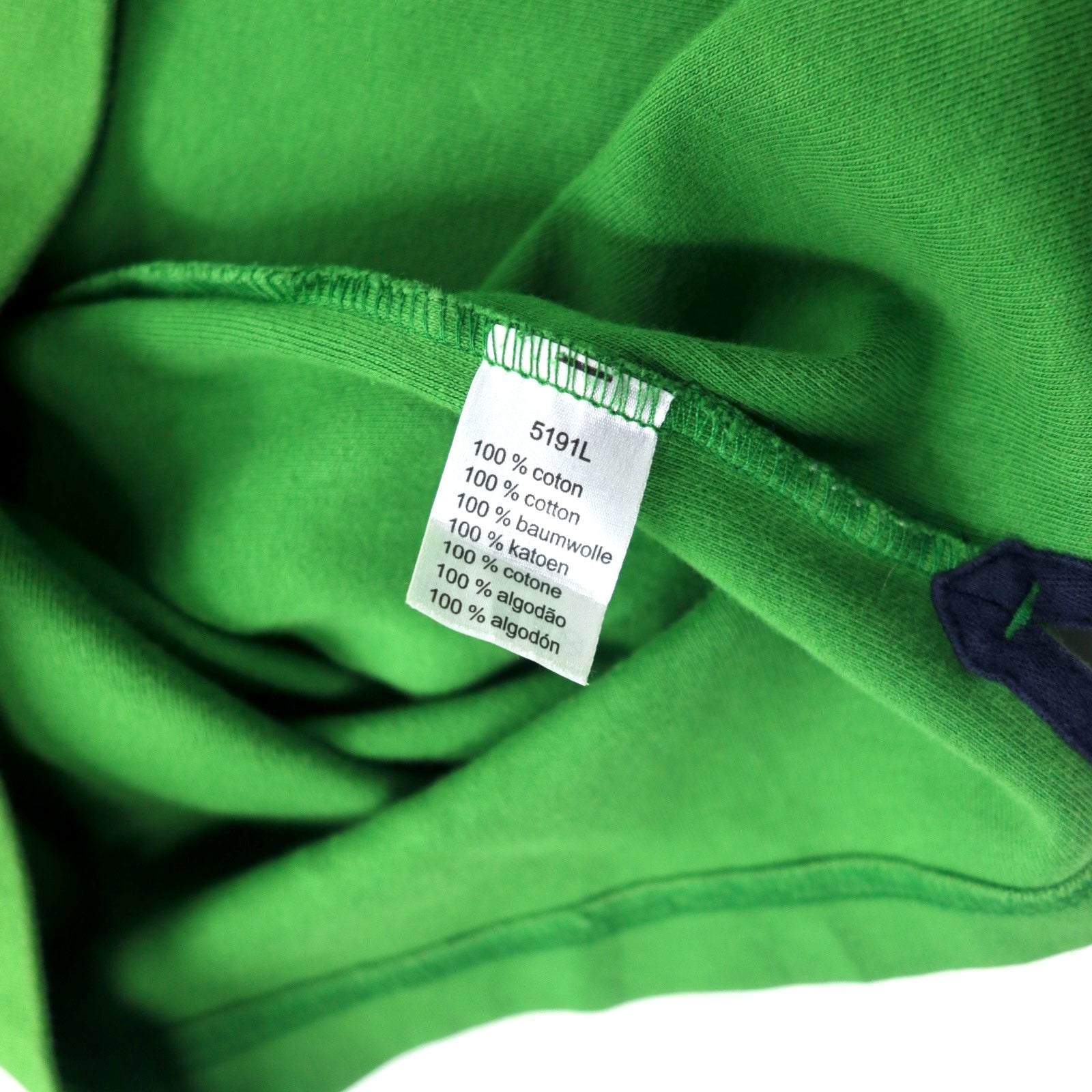 LACOSTE Felpa Mezza Zip Verde Cotone Logo Ricamato 9 5191L Oversize Made in Perù