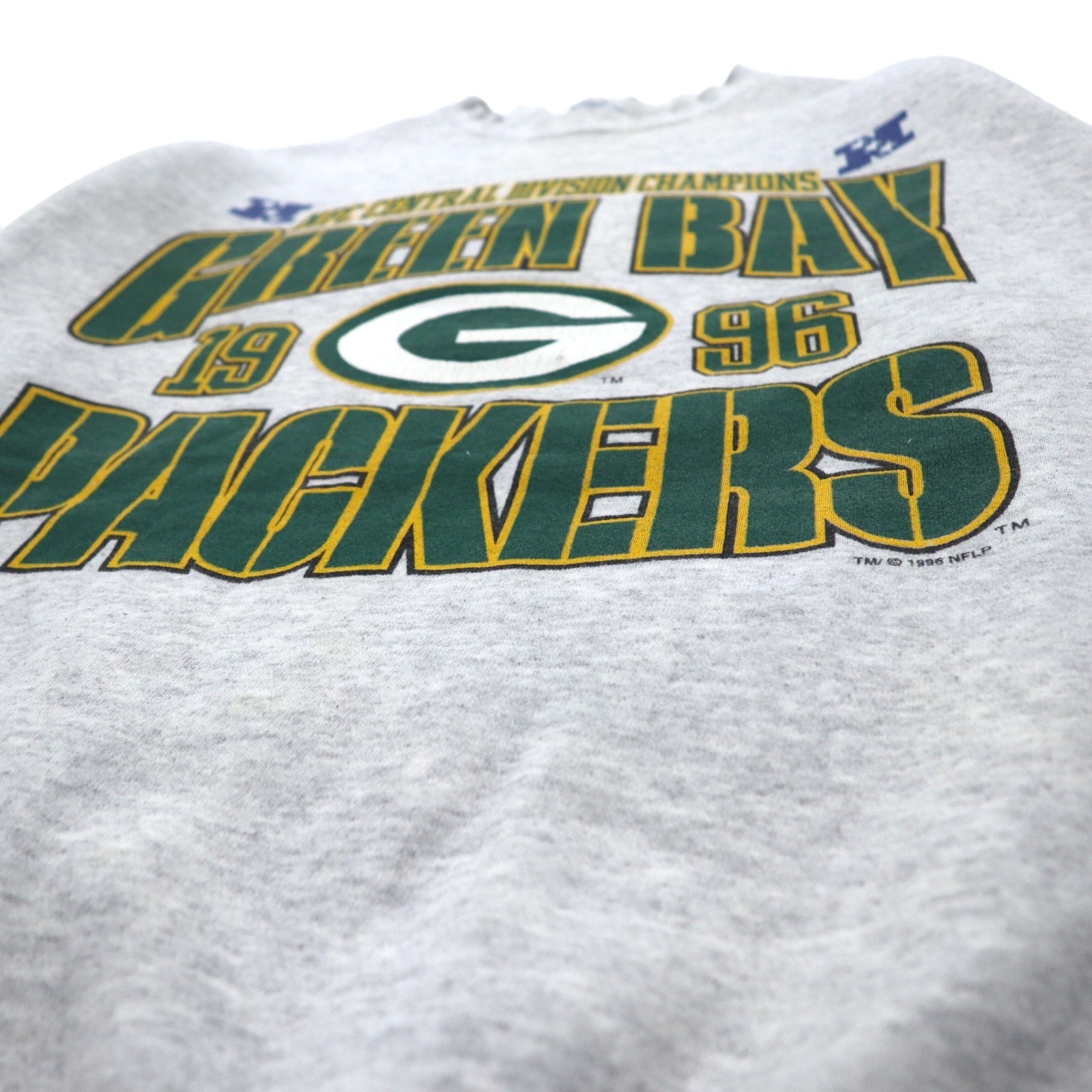 LOGO7 anni '90, made in USA, felpa NFL taglia L, grigio, GREEN BAY PACKERS