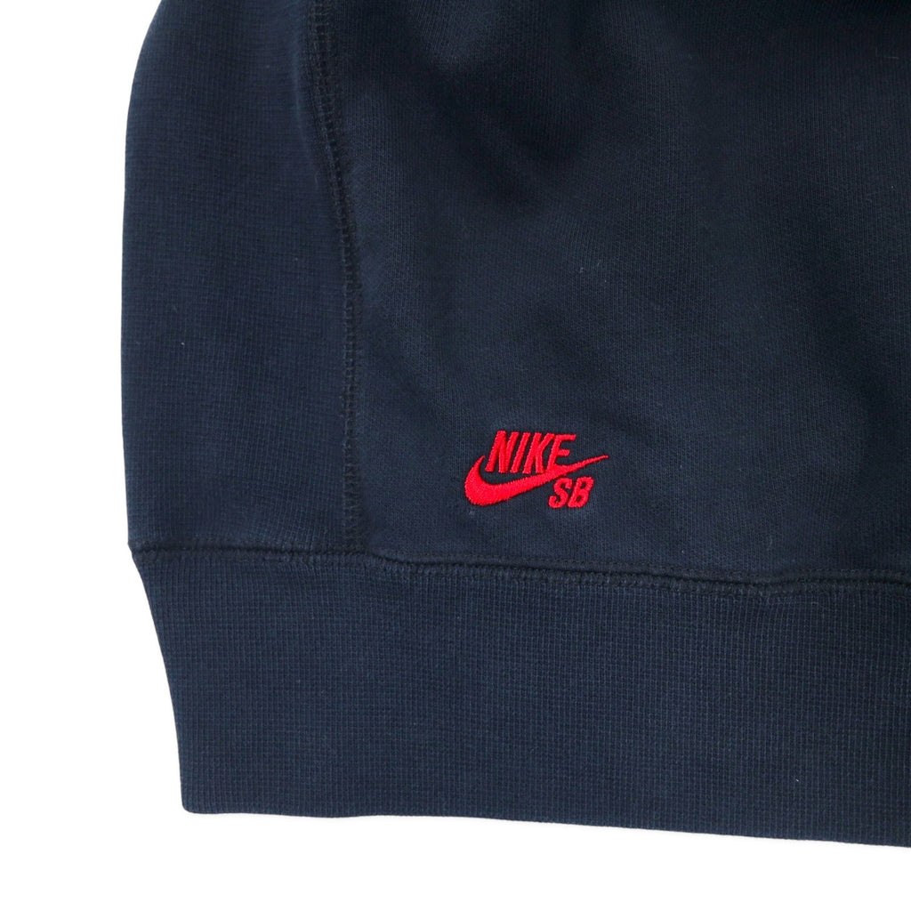 NIKE SB リバースウィーブ フルジップパーカー XL ブラック コットン 裏起毛 384047-010