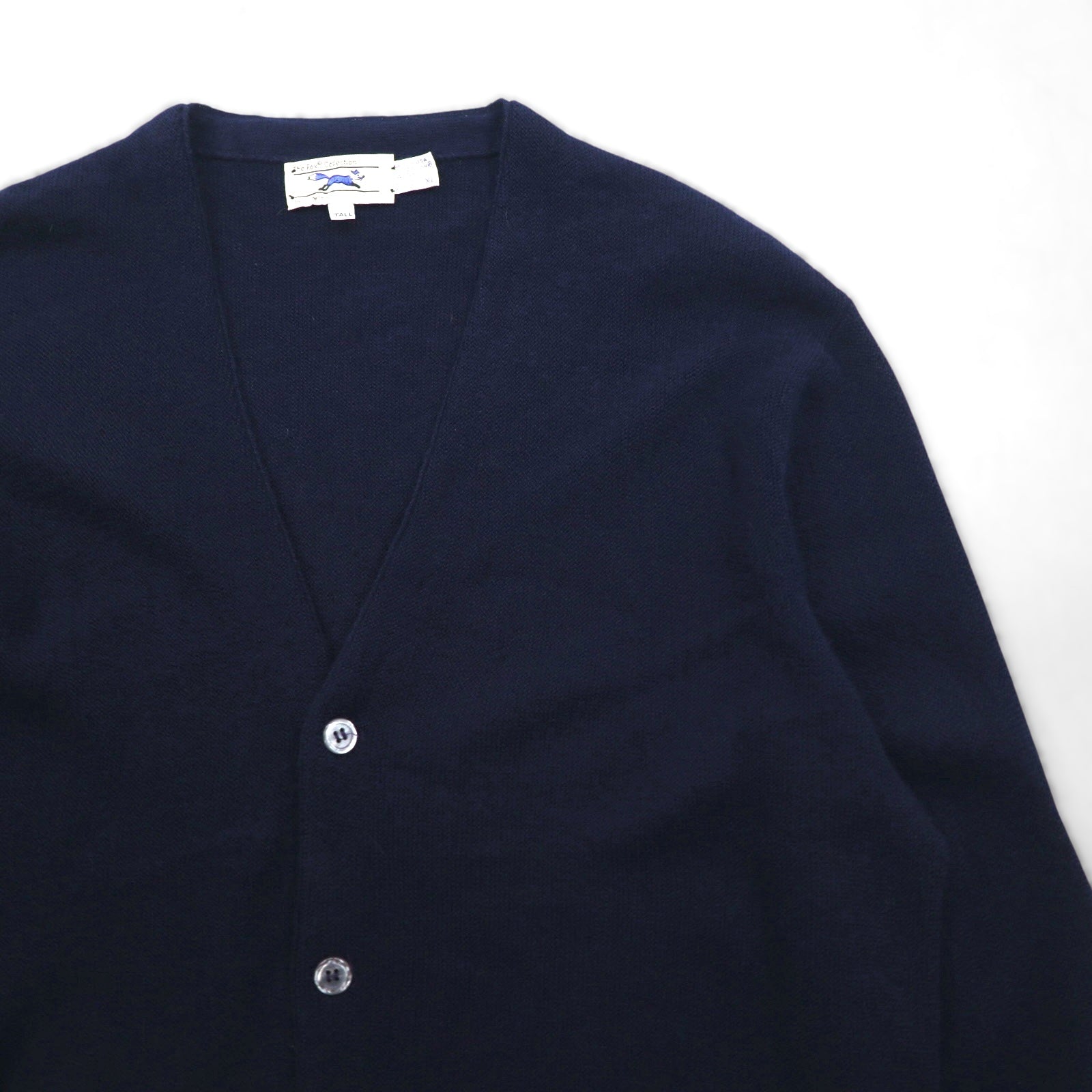 The FOX Collection by JC Penney 80年代 USA製 ヴィンテージ ニット カーディガン XL ネイビー