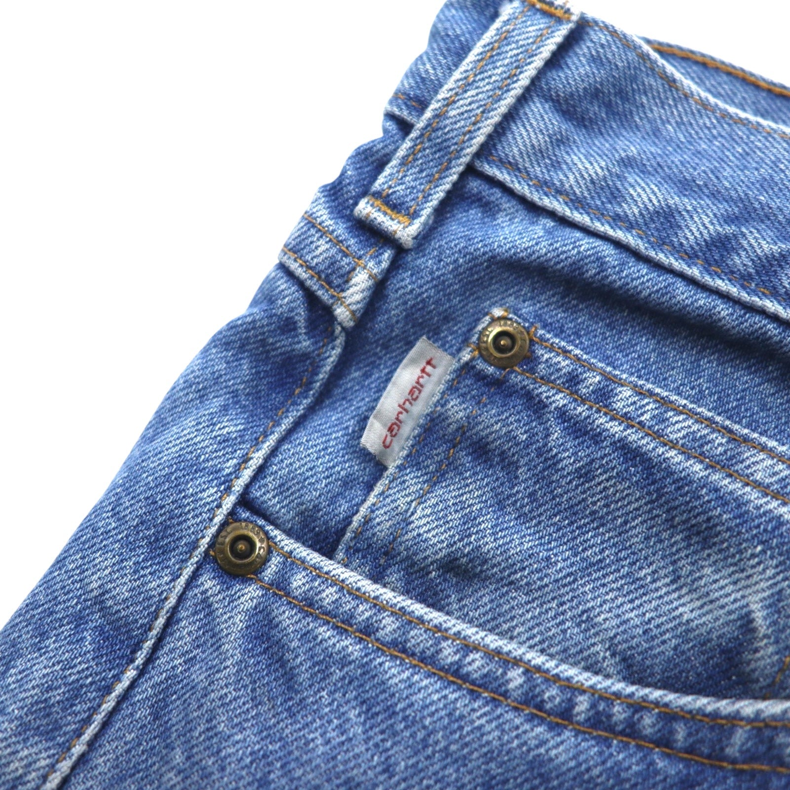 Carhartt jeans affusolati taglia L indaco blu TRADITIONAL FIT B18 STW made in Nicaragua