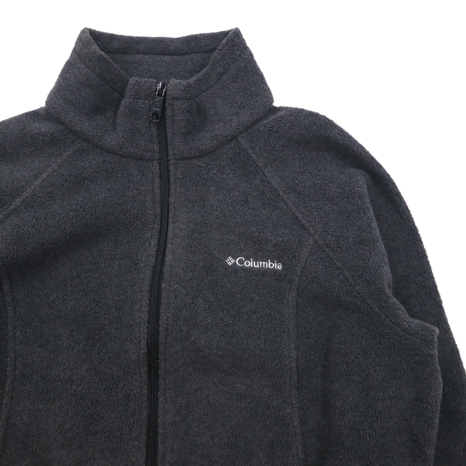 Columbia フルジップ フリースジャケット L グレー ドローコード BENETON SPRINGS WL6439