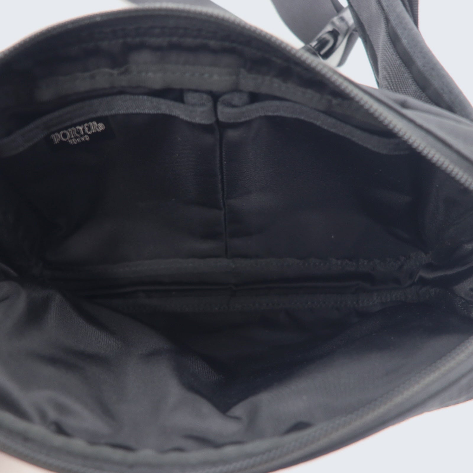 PORTER Marsupio Nero Nylon Fantasia a Diamanti Fabbricato in Giappone