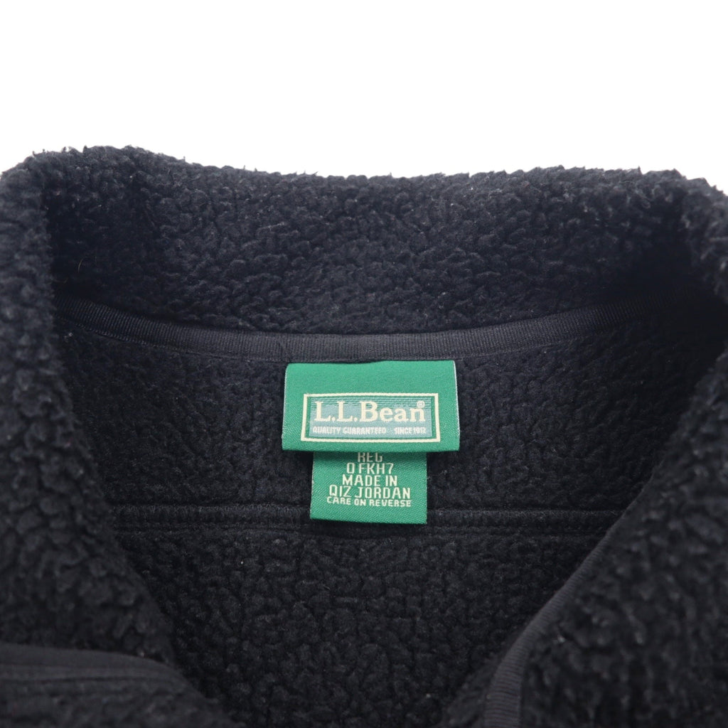 L.L.Bean anni '90 POLARTEC Giacca softshell con fodera in pile M Nera Prodotto in Giordania