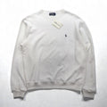 Polo Ralph Lauren 90年代 USA製 スウェット トレーナー L ホワイト スモールポニー刺繡 デッドストック 未使用品