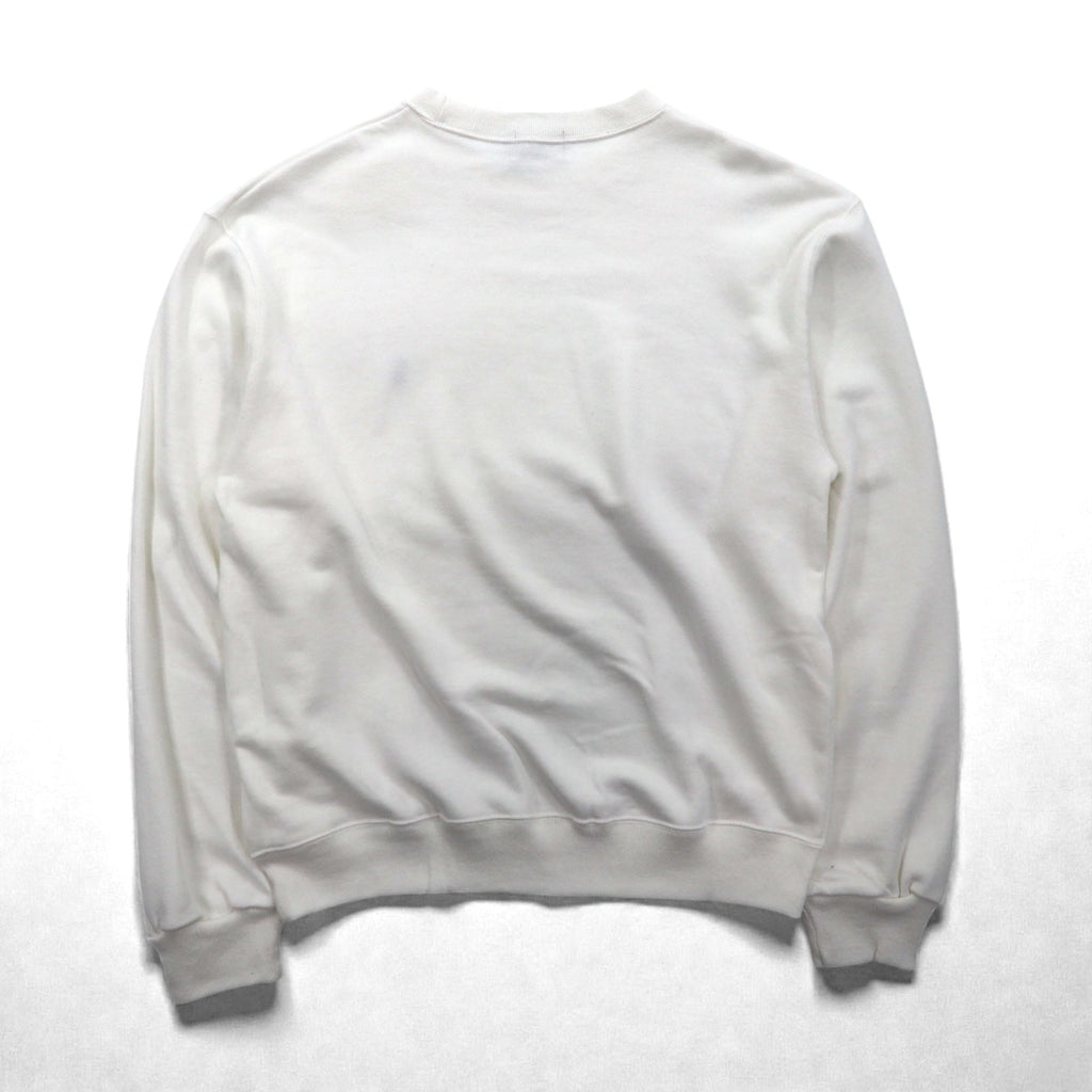 Polo Ralph Lauren 90年代 USA製 スウェット トレーナー L ホワイト スモールポニー刺繡 デッドストック 未使用品
