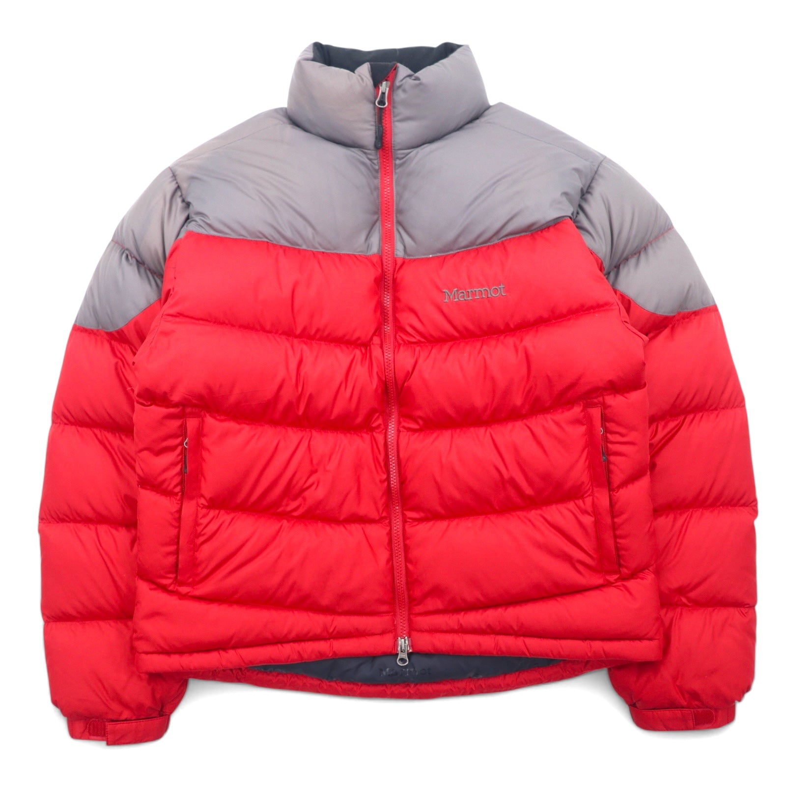 Marmot Piumino bicolore S rosso poliestere logo ricamato doppia zip coulisse