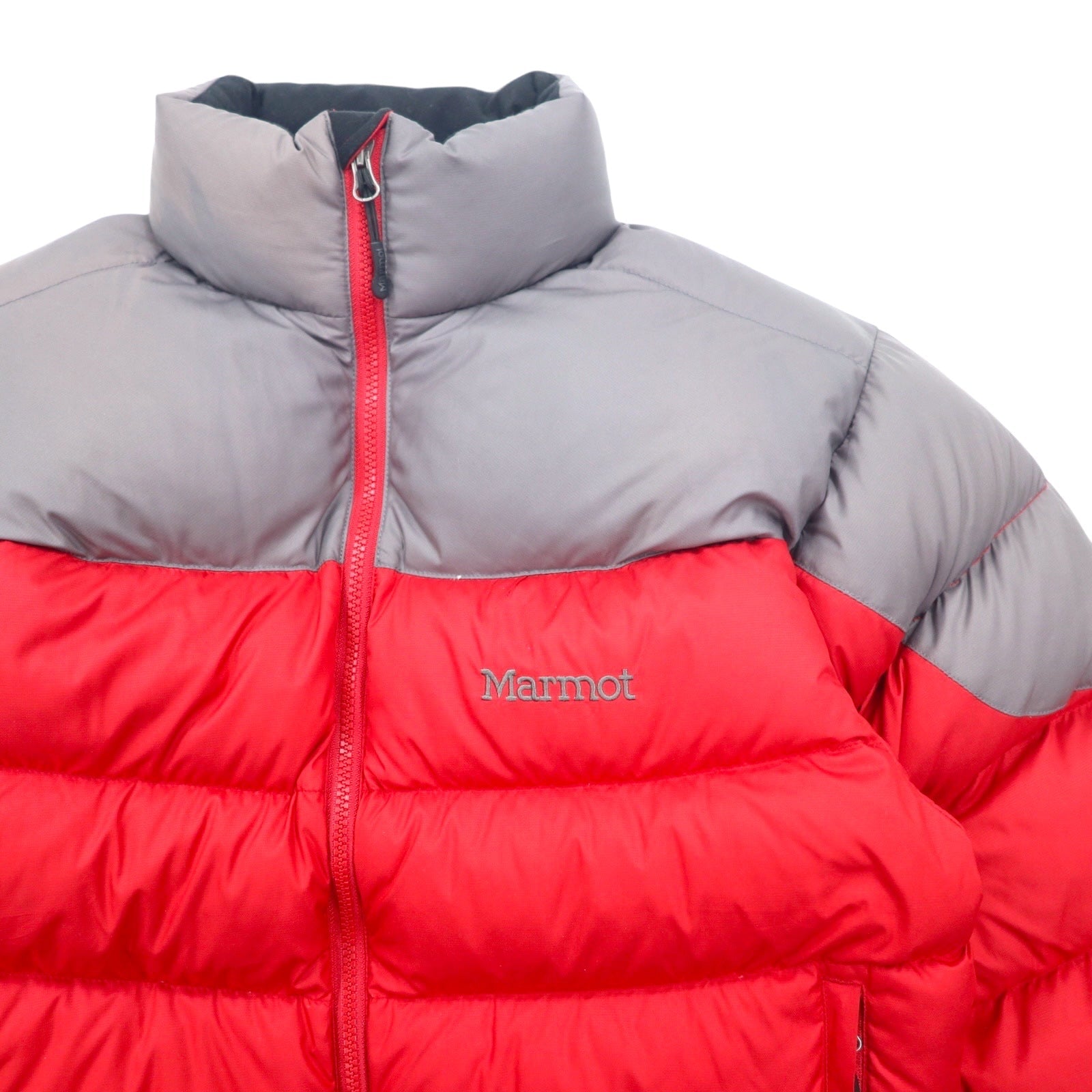 Marmot Piumino bicolore S rosso poliestere logo ricamato doppia zip coulisse