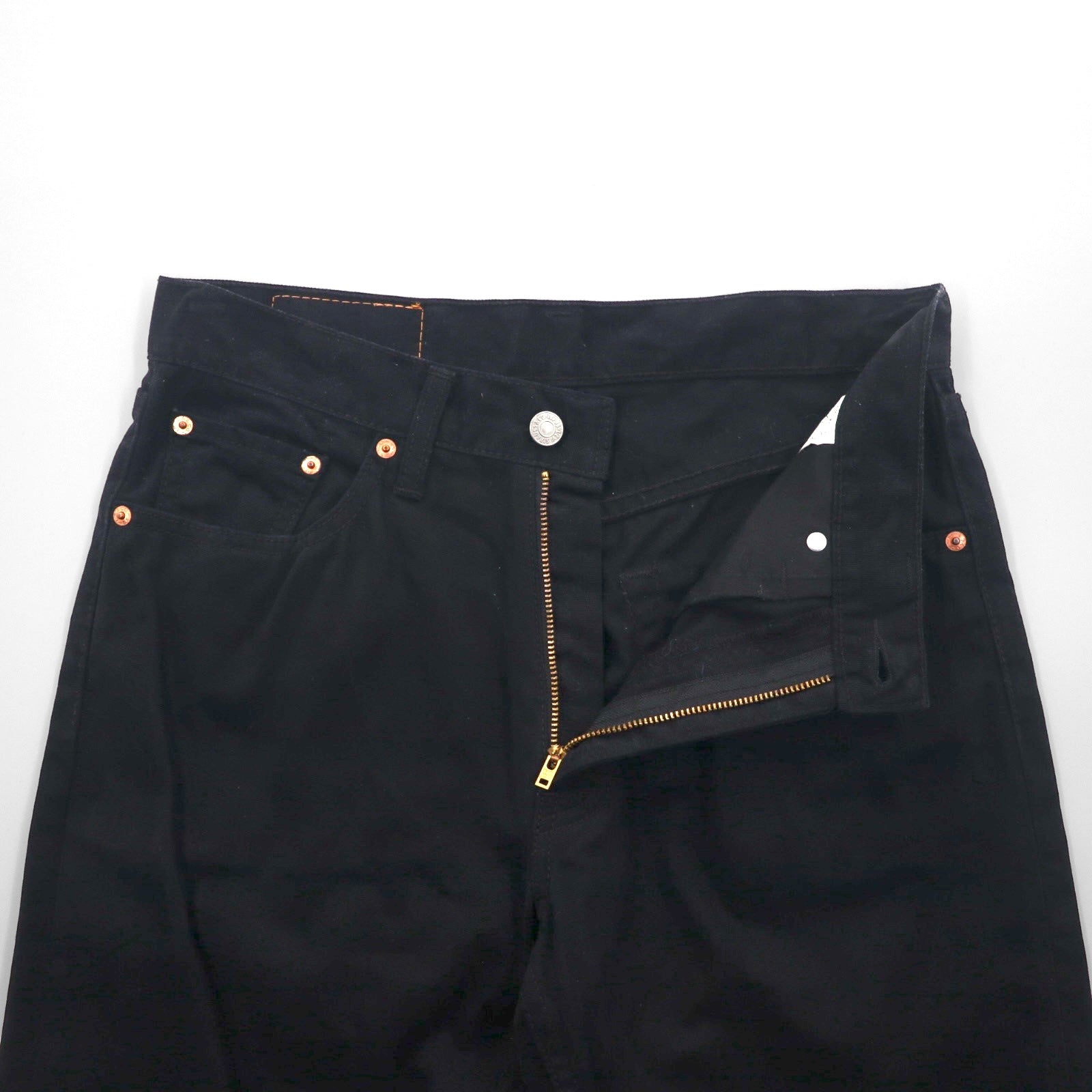 Levi's 00年代 702 デニムパンツ ジーンズ M ブラック 00702-0036 レザーパッチ