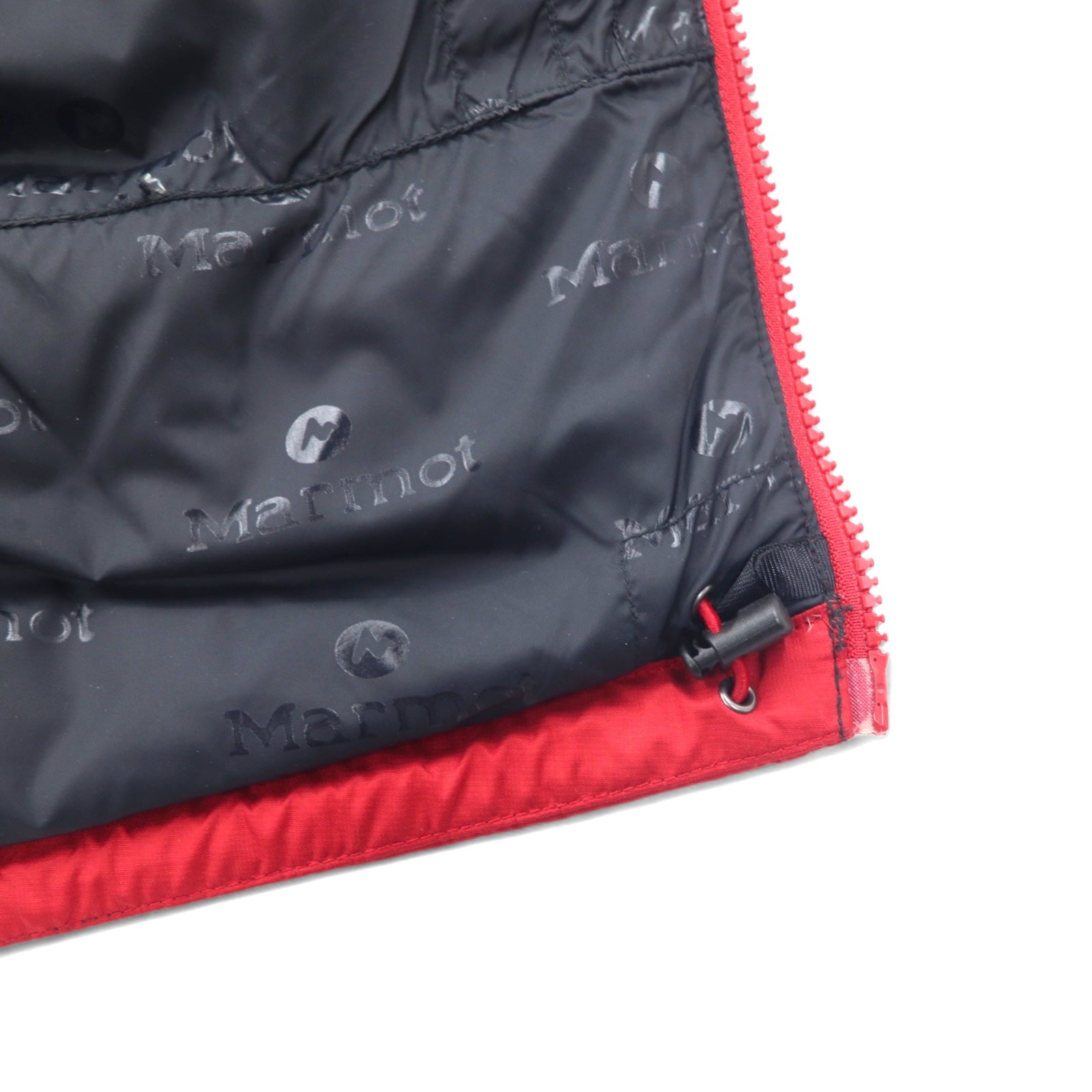 Marmot Piumino bicolore S rosso poliestere logo ricamato doppia zip coulisse