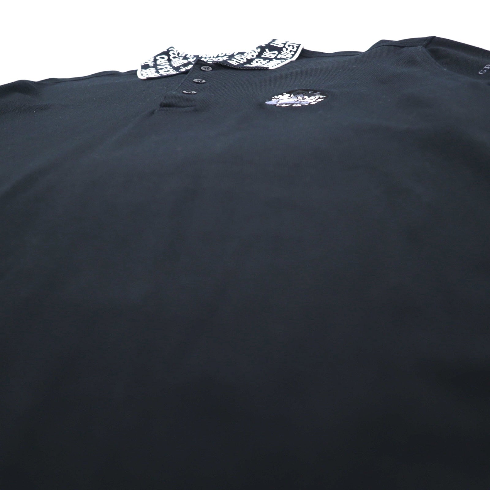 GREEN CLUBS × Warner Bros Anni '90 Polo a maniche lunghe XL Nera Piquet Looney Tunes Gatto Silvestro Made in Japan