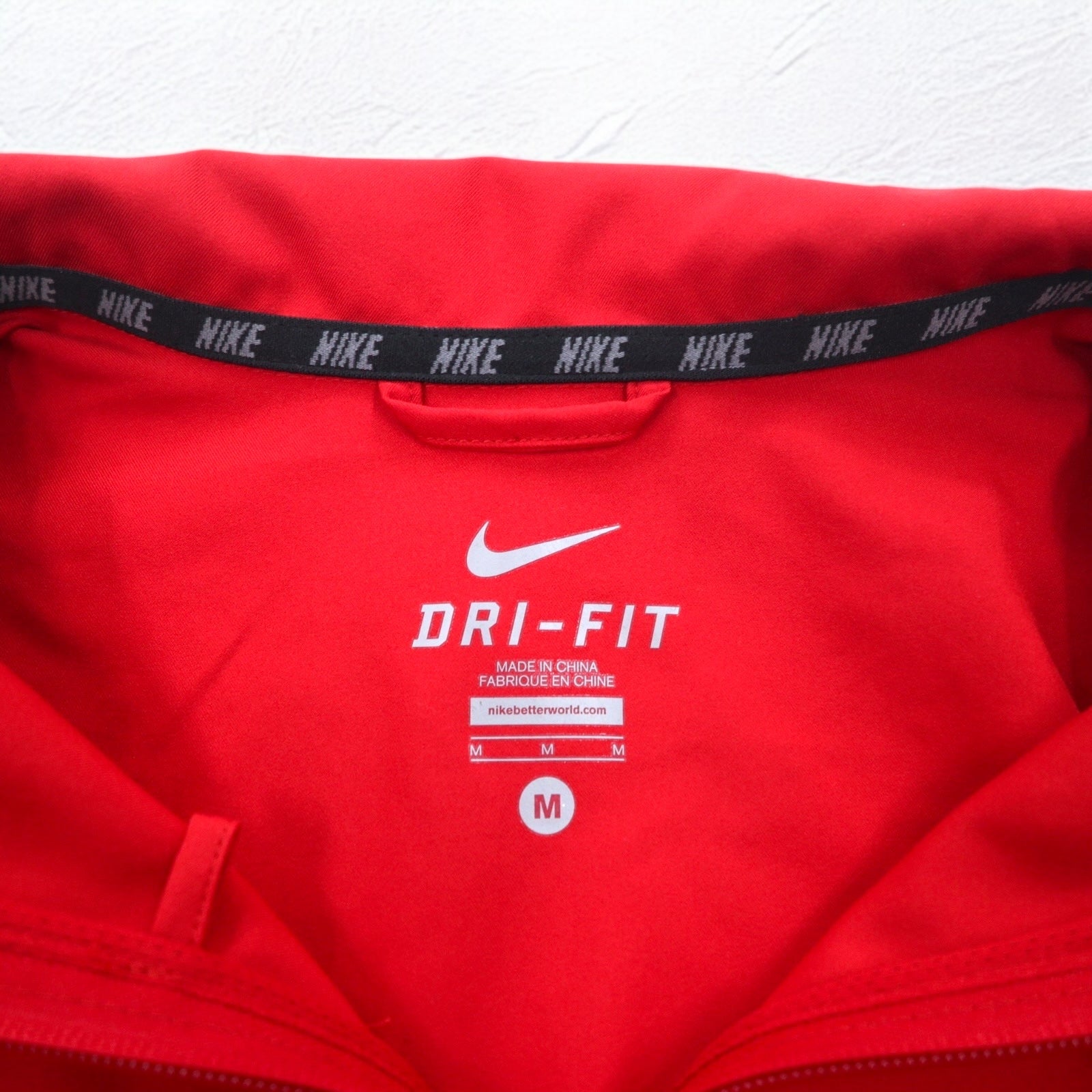 NIKE Giacca sportiva in tessuto M Rosso Swoosh DRI-FIT 487360-600
