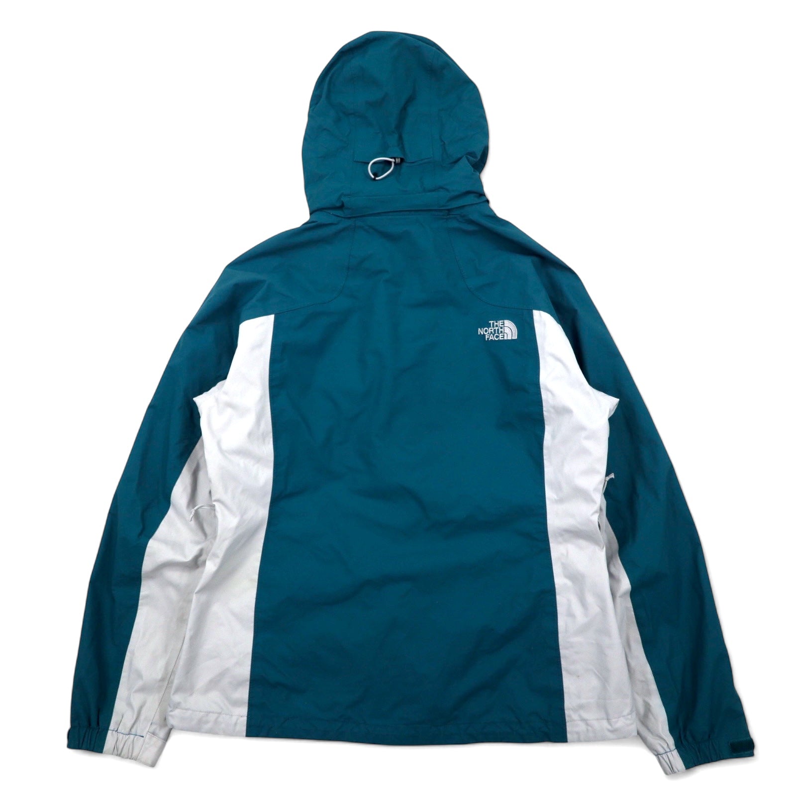 THE NORTH FACE mountain parka L blu nylon HYVENT impermeabile traspirante con cerniera interna staccabile con cappuccio doppia cerniera standard USA