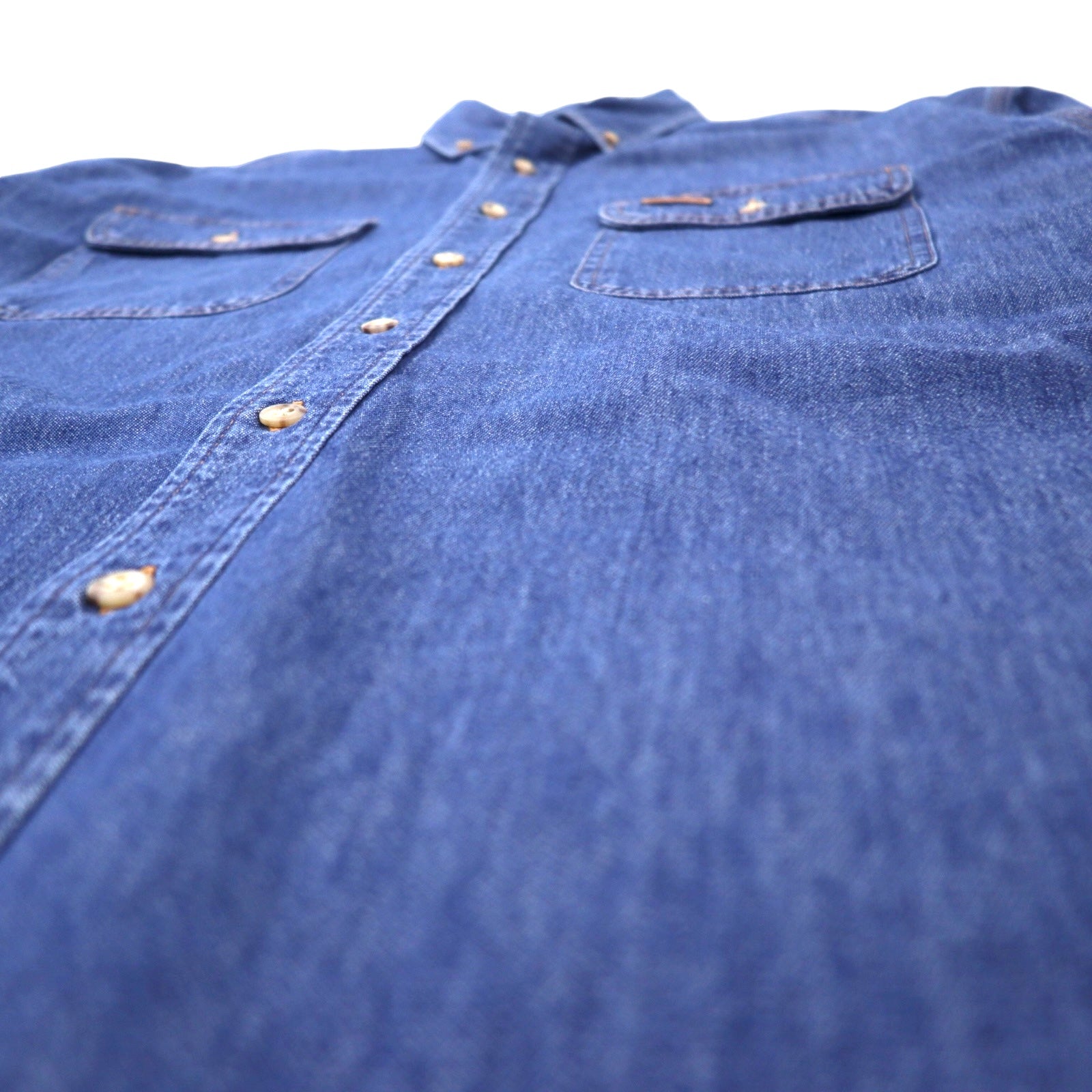 Camicia button-down in denim Carhartt XL blu cotone oversize