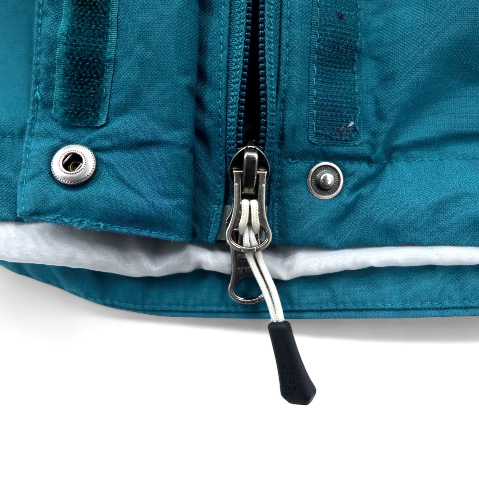 THE NORTH FACE mountain parka L blu nylon HYVENT impermeabile traspirante con cerniera interna staccabile con cappuccio doppia cerniera standard USA