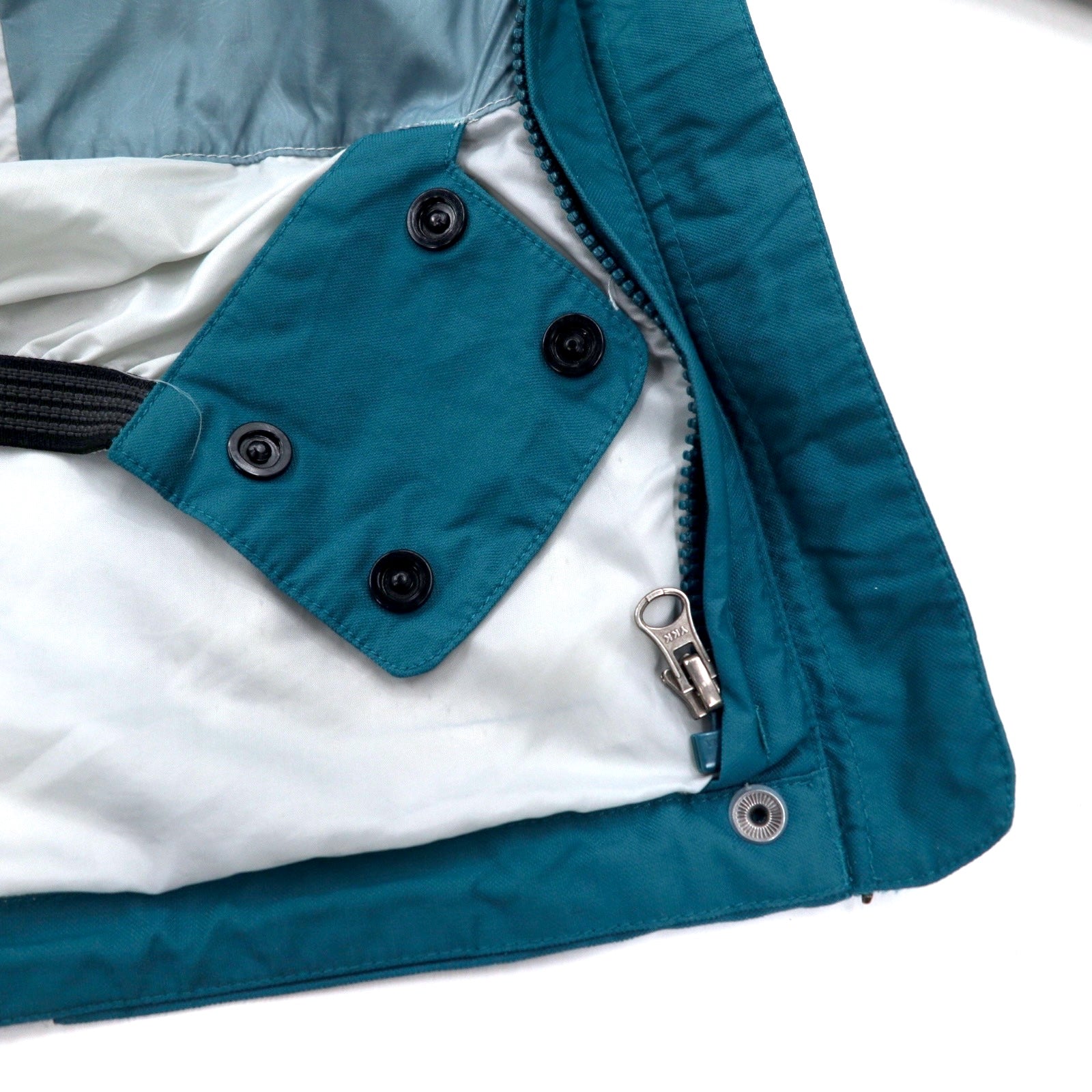 THE NORTH FACE mountain parka L blu nylon HYVENT impermeabile traspirante con cerniera interna staccabile con cappuccio doppia cerniera standard USA
