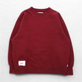 WTAPS バックパッチ クルーネック スウェット ボルドー M コットン 232ATDT-CSM19