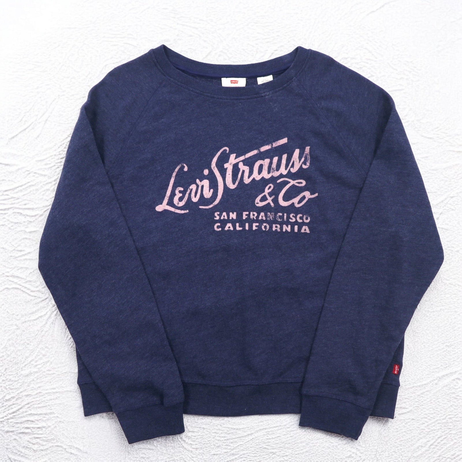 Felpa girocollo stampata Levi's Classic, taglia XL, blu navy, 17387, Made in Sri Lanka