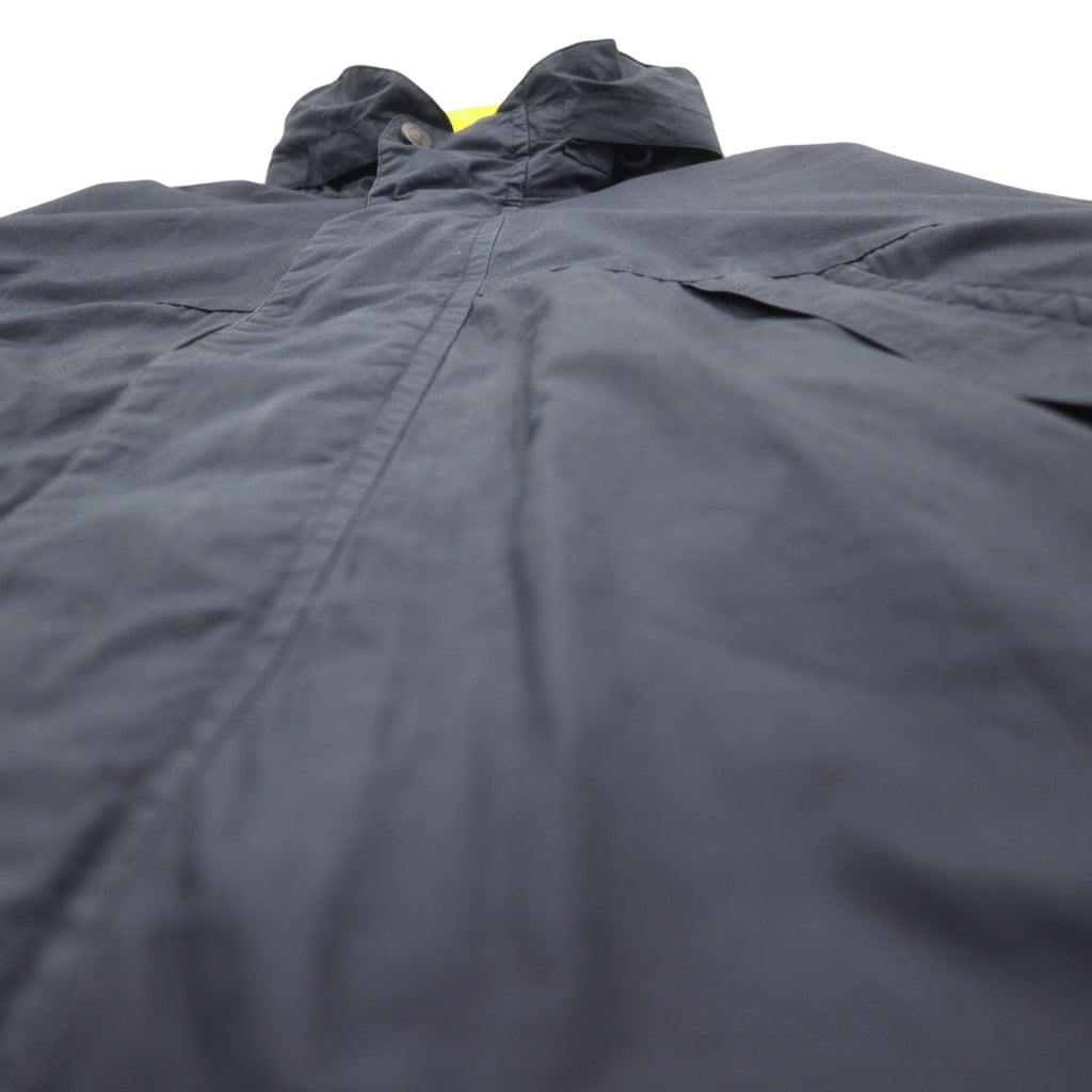 Giacca a vela Nautica anni '90, giacca a vento in nylon, taglia XL, blu navy, cotone, cappuccio a scomparsa, logo ricamato.