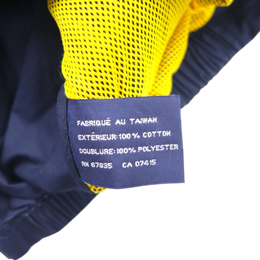 Giacca a vela Nautica anni '90, giacca a vento in nylon, taglia XL, blu navy, cotone, cappuccio a scomparsa, logo ricamato.