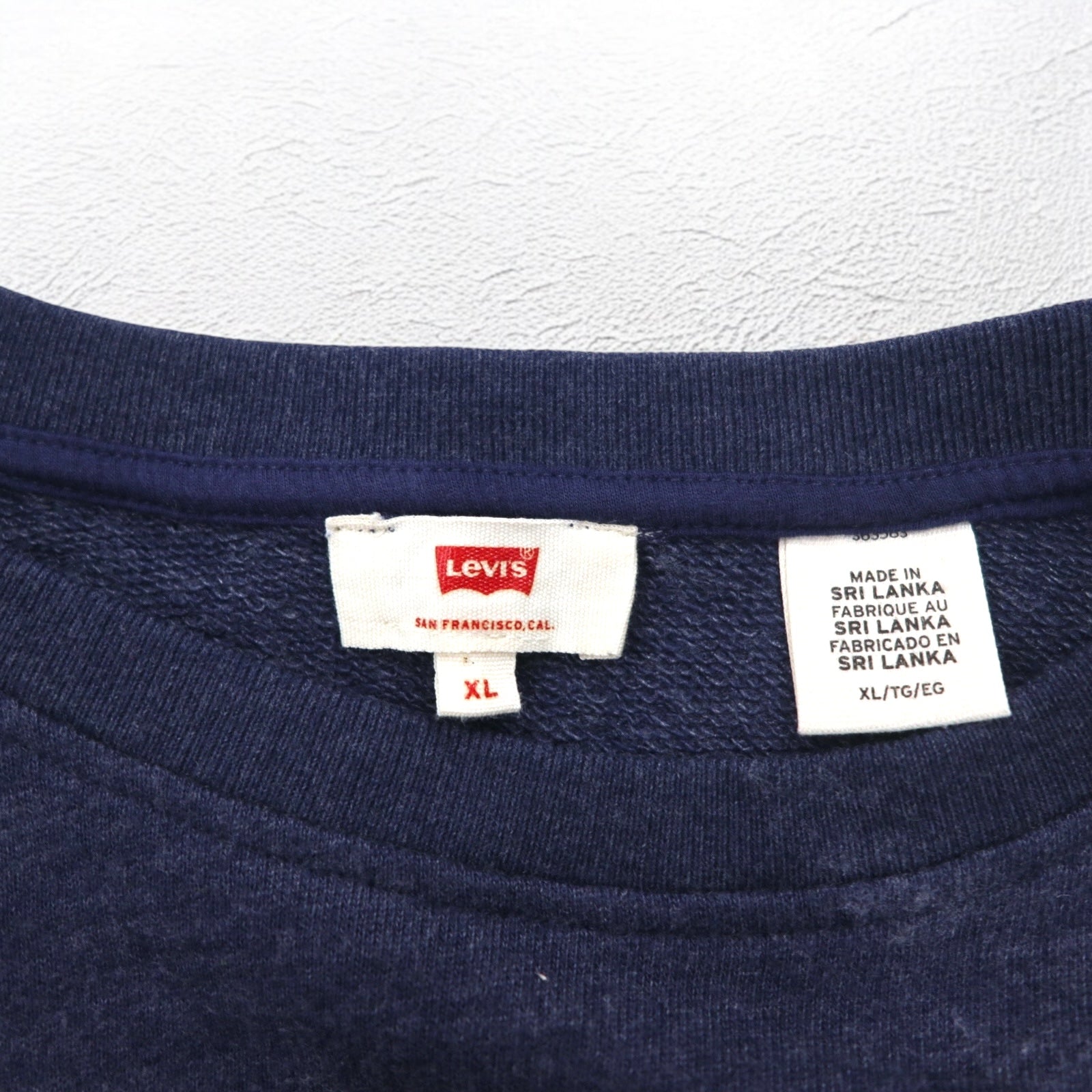 Felpa girocollo stampata Levi's Classic, taglia XL, blu navy, 17387, Made in Sri Lanka