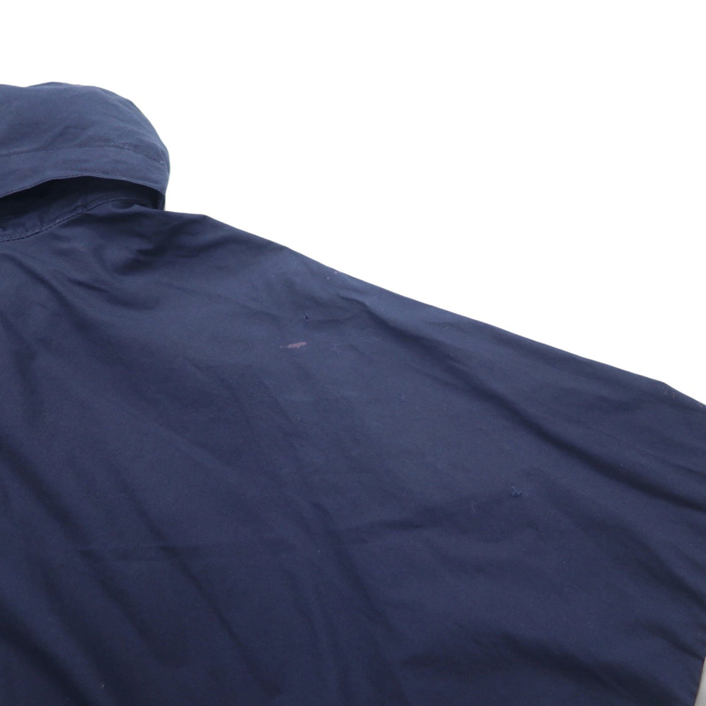 Giacca a vela Nautica anni '90, giacca a vento in nylon, taglia XL, blu navy, cotone, cappuccio a scomparsa, logo ricamato.