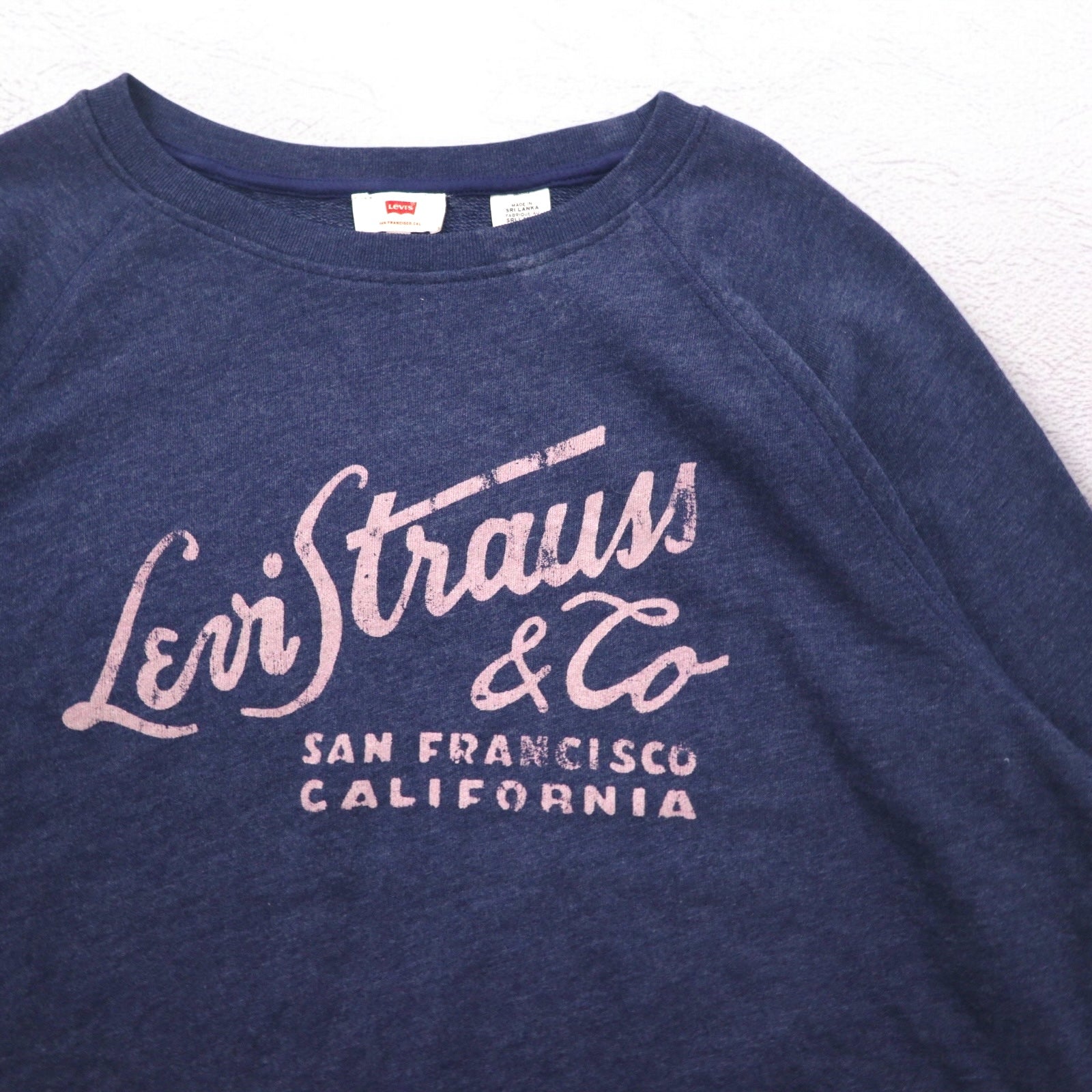 Felpa girocollo stampata Levi's Classic, taglia XL, blu navy, 17387, Made in Sri Lanka