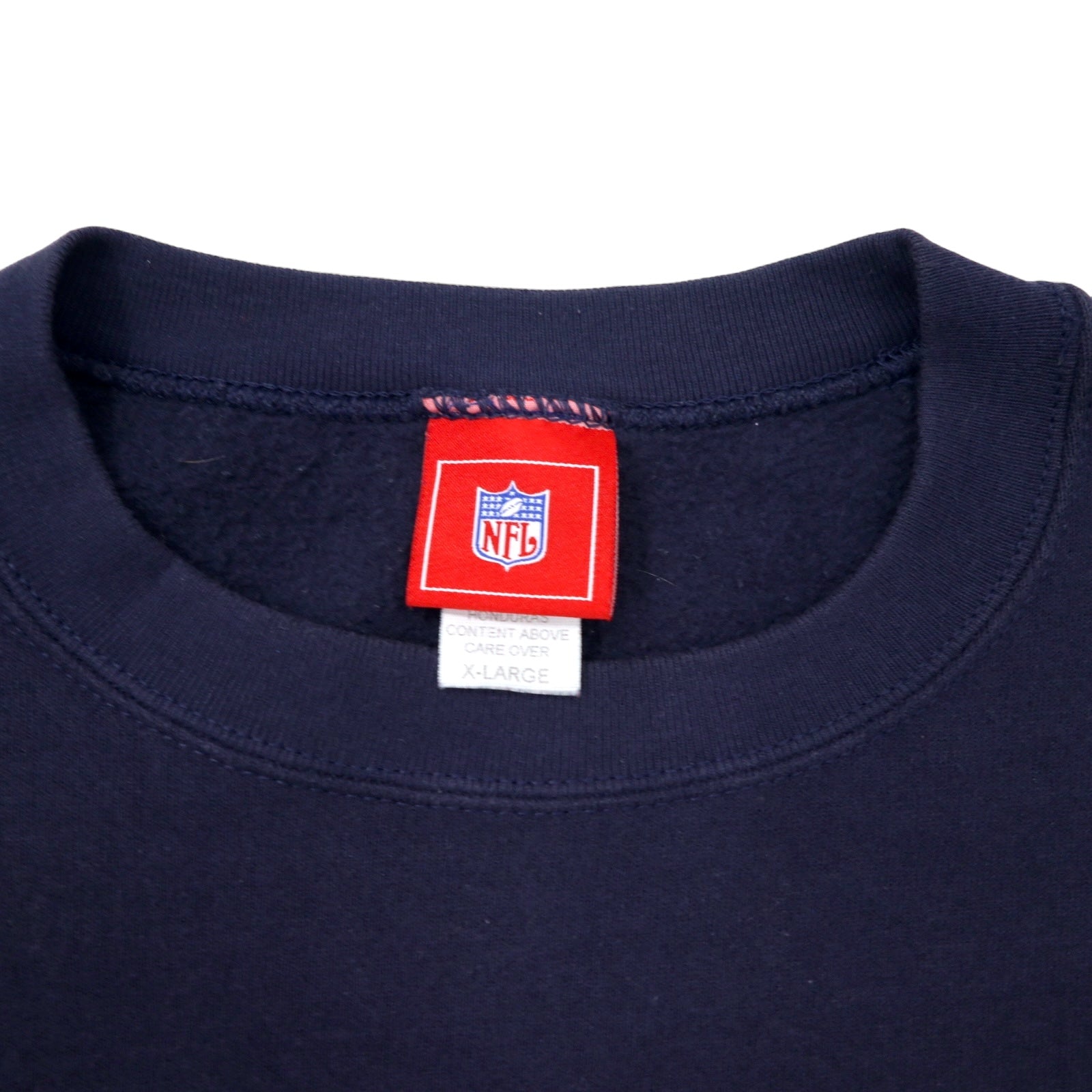 NFL Patriots felpa ricamata taglia XL blu navy cotone interno felpato SUPER BOWL Champions taglia grande