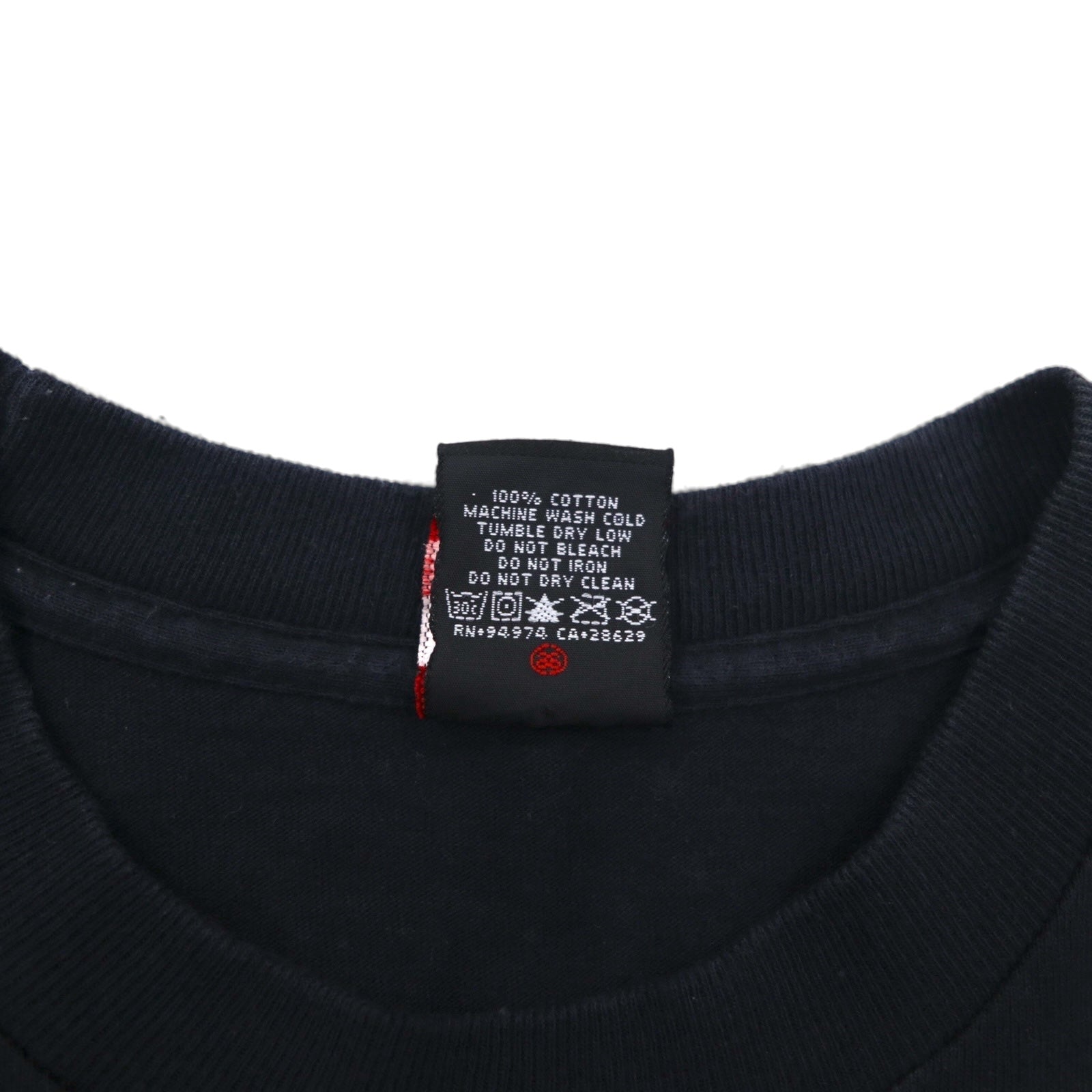 STUSSY T-shirt con stampa teschio pirata S nero cotone Made in Mexico