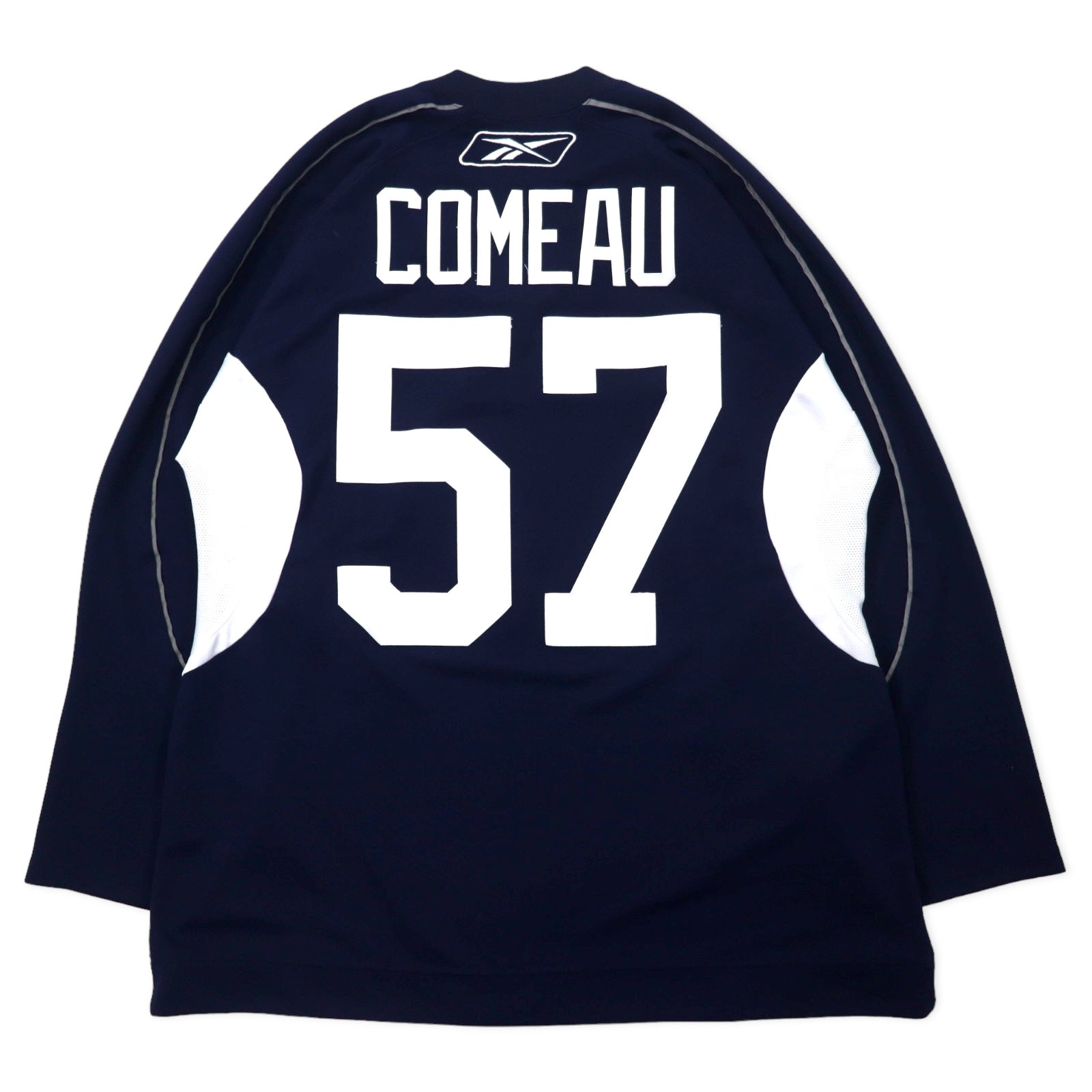 Reebok maglia da hockey L blu navy poliestere CCM jersey NHL NY ISLANDERS numerata taglia grande