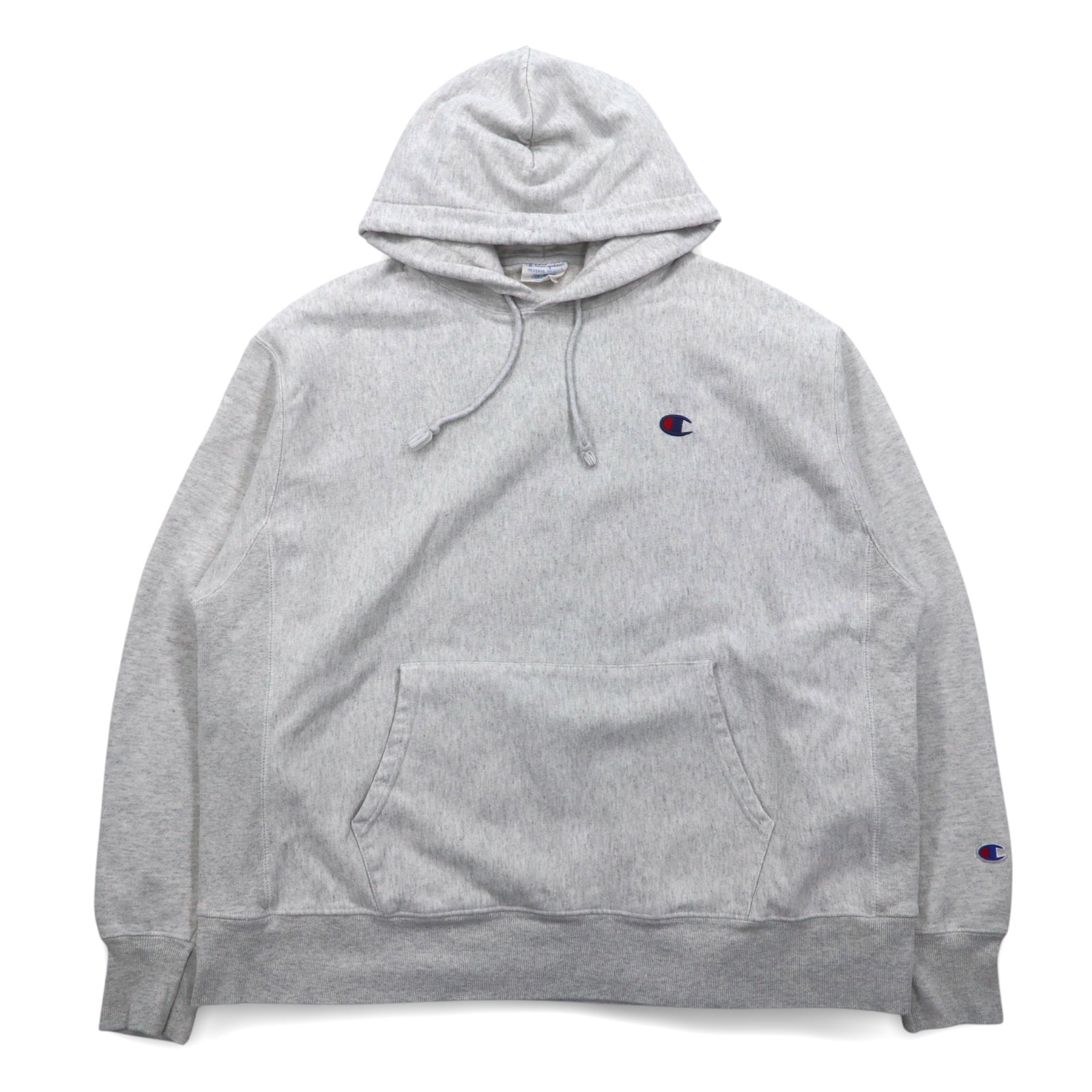 Champion ビッグサイズ リバースウィーブ REVERSE WEAVE プルオーバーパーカー 3XL グレー 青単タグ 復刻 ホンジュラス製