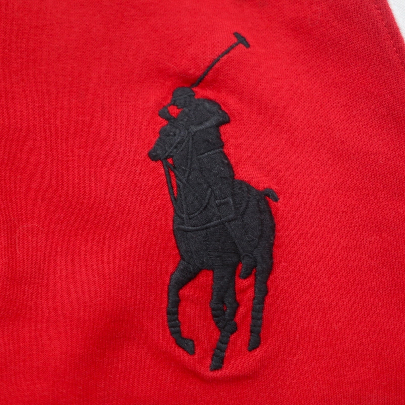POLO RALPH LAUREN Big Pony Rugby Shirt XL Rosso Svizzera POLO DOWNHILL RACING SERIES
