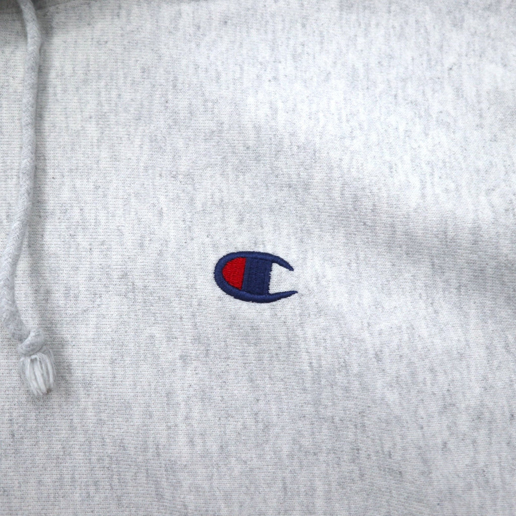 Champion ビッグサイズ リバースウィーブ REVERSE WEAVE プルオーバーパーカー 3XL グレー 青単タグ 復刻 ホンジュラス製