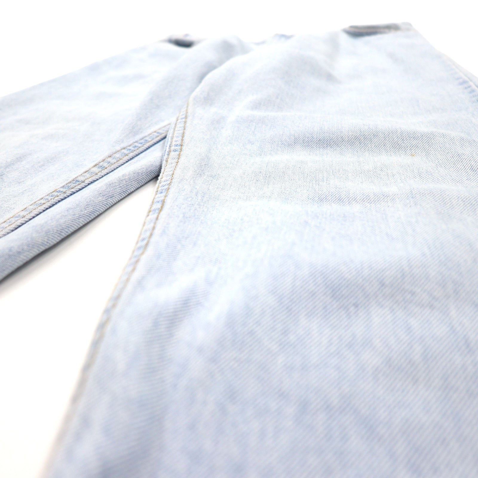 Levi's USA 550 RELAXED FIT TAPERED Jeans a gamba affusolata 34 blu cotone cerniera patta etichetta arancione