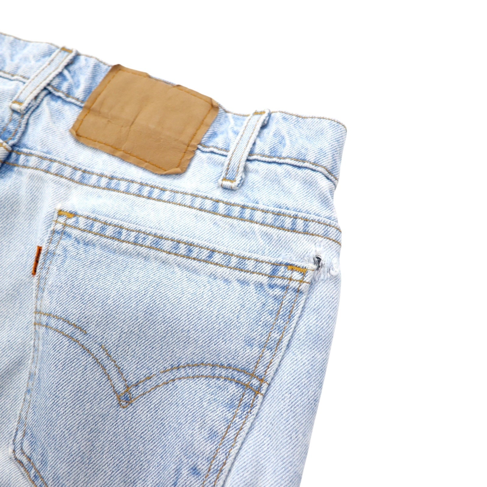 Levi's USA 550 RELAXED FIT TAPERED Jeans a gamba affusolata 34 blu cotone cerniera patta etichetta arancione