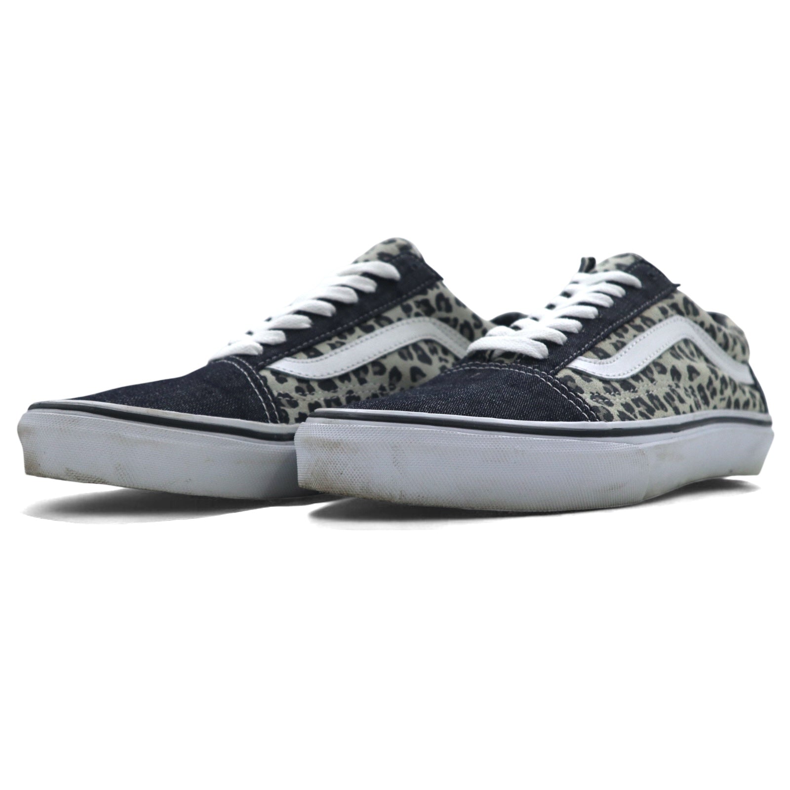 VANS オールドスクール Old Skool スニーカー 26.5cm レオパード スエード デニム Leopard Suede