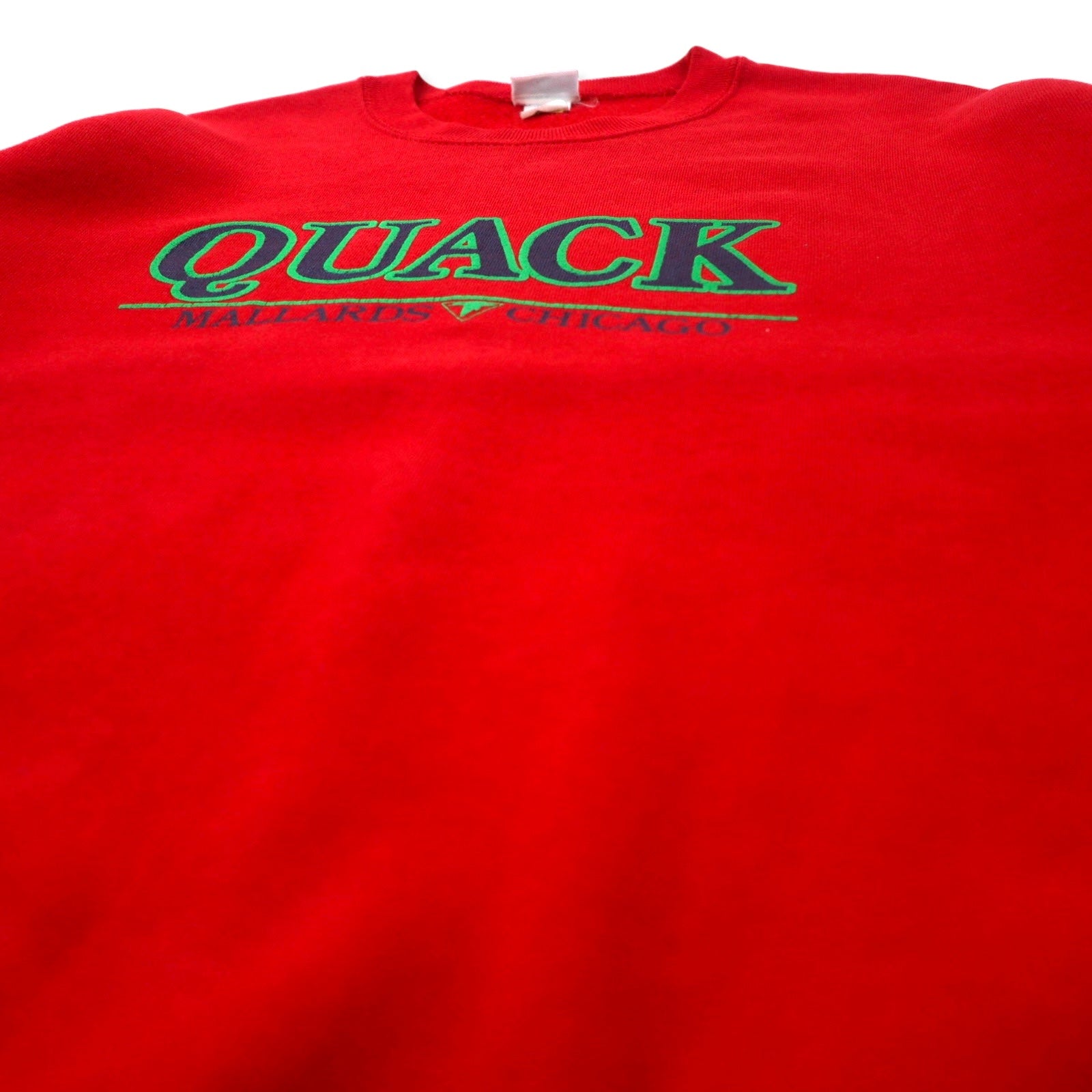 BASSETT WALKER USA 90s Sturdy Sweats Felpa stampata XL rossa cotone QUACK