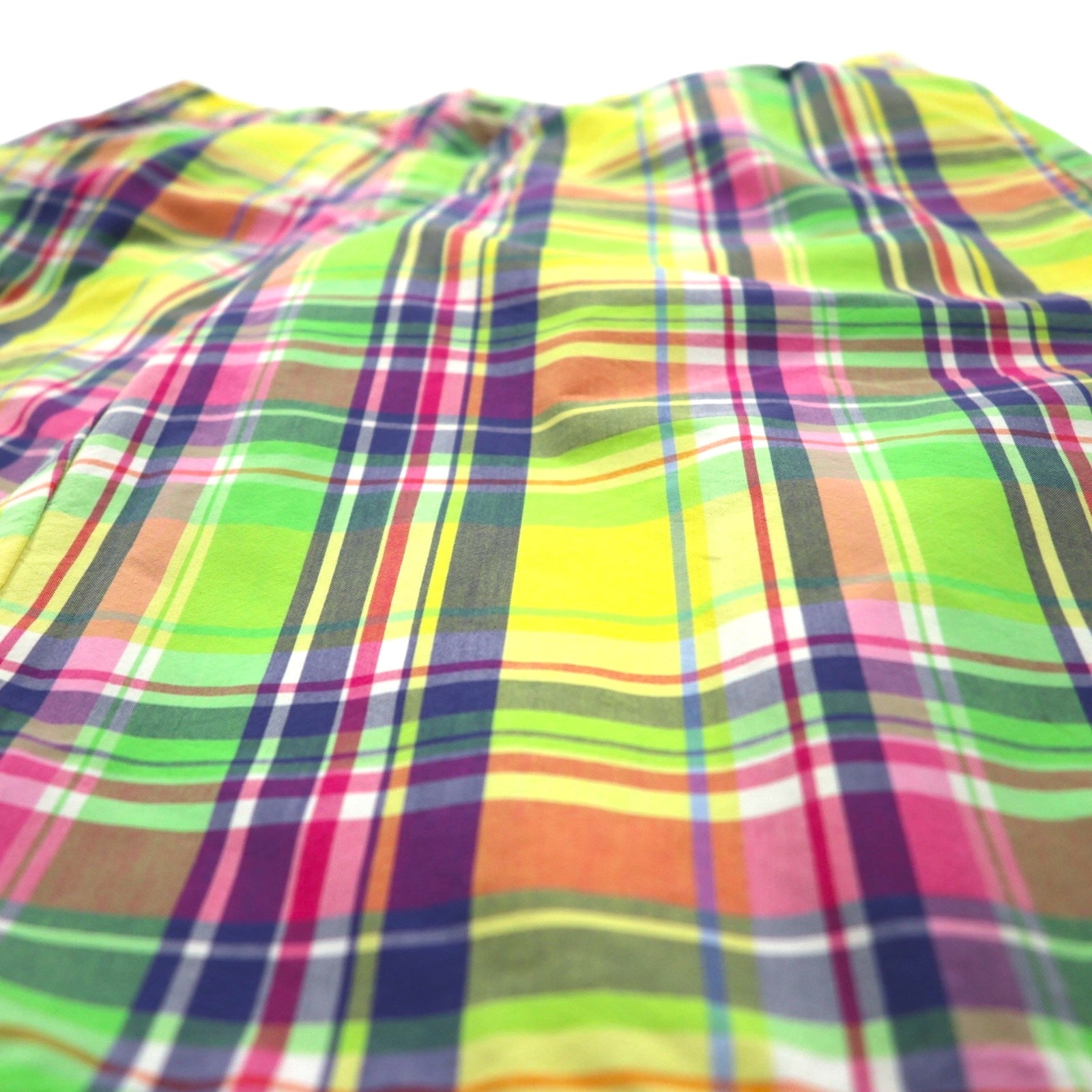 Polo by Ralph Lauren Pantaloncini Madras Anfibi L Giallo Ricamo Piccolo Pony