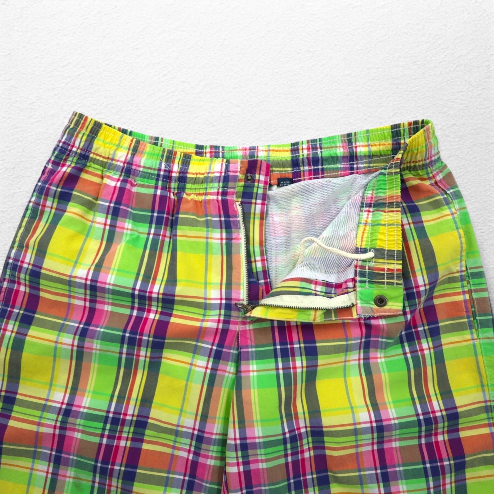 Polo by Ralph Lauren Pantaloncini Madras Anfibi L Giallo Ricamo Piccolo Pony