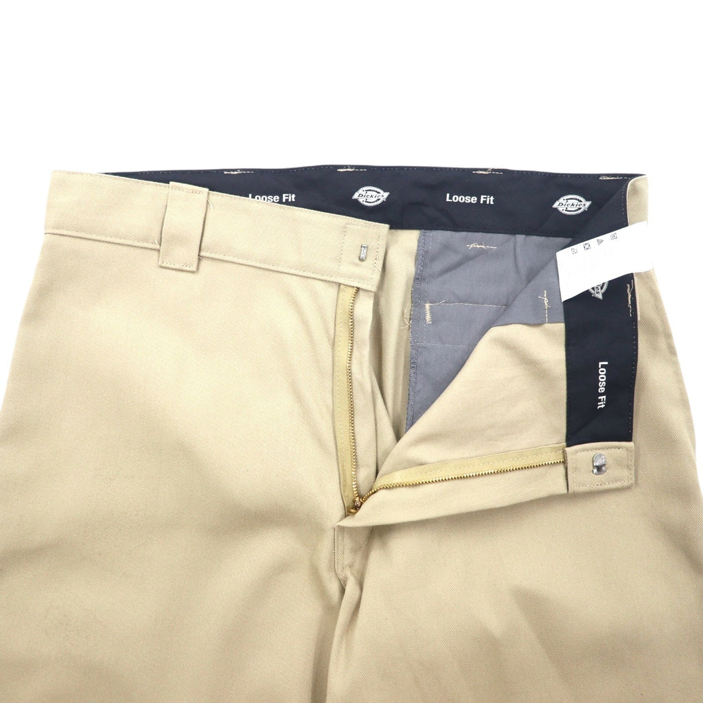 Dickies FLEX Pantalone da lavoro doppio ginocchio 36 Beige Cotone VESTIBILITÀ AMPIA 85283 Made in Messico