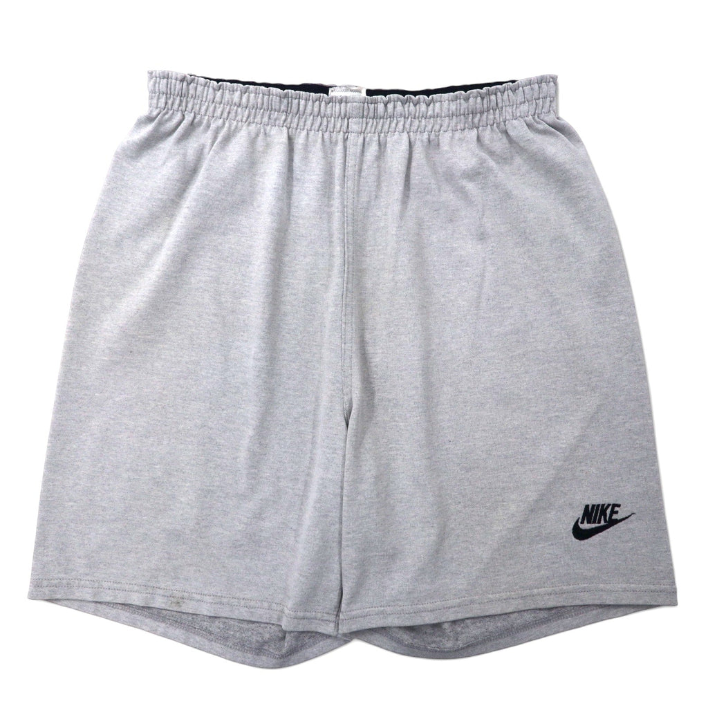 NIKE USA anni '90 etichetta argento FORCE pantaloncini da allenamento L grigio cotone logo Swoosh ricamato