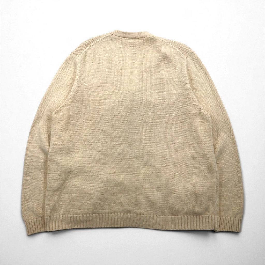 LANDS' END 90年代 プレッピー カーディガン ニット XL ミドルゲージ クラシック アイビー