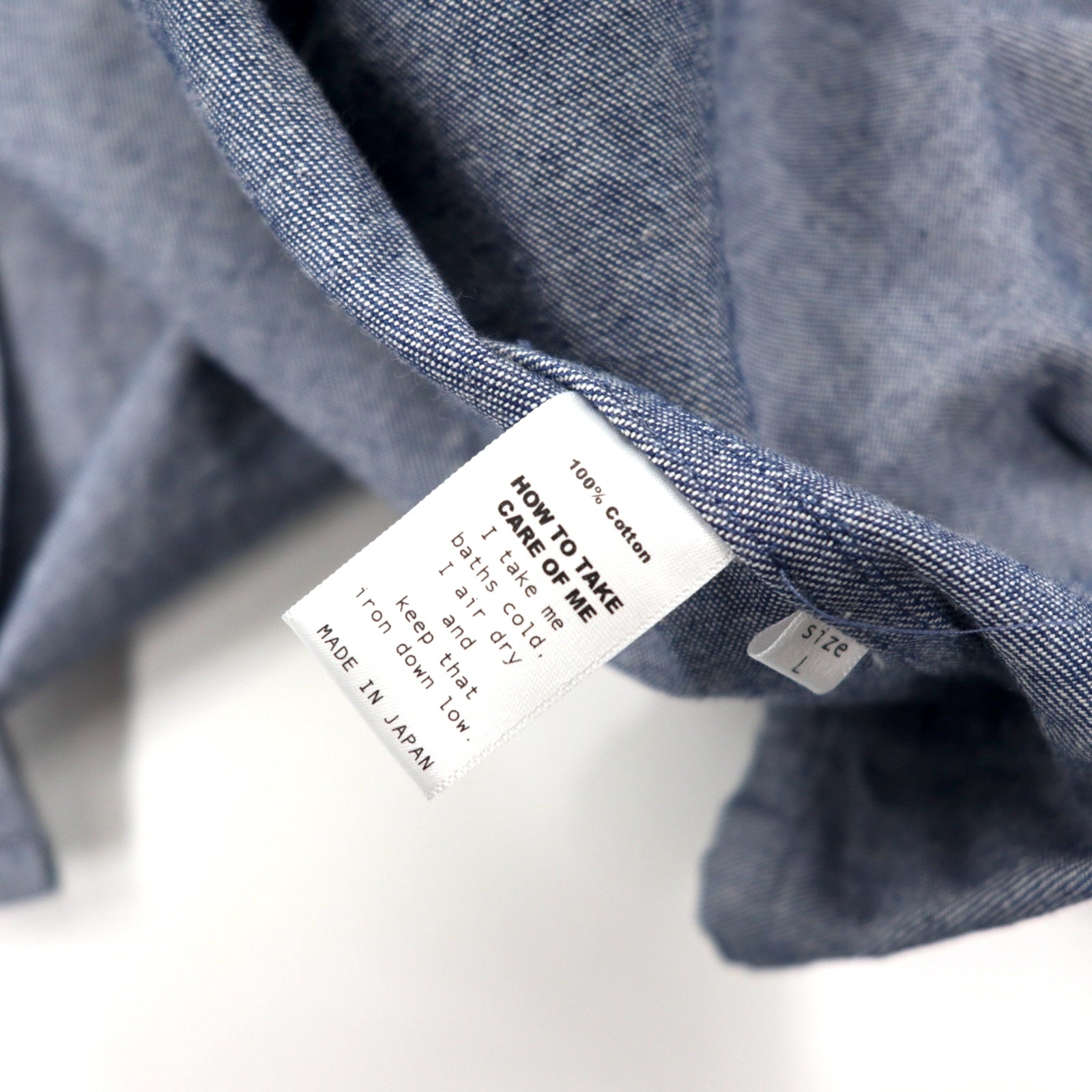 Giacca blouson Death to Tennis in denim con zip, taglia L, colore blu, cotone, logo ricamato sul retro, made in Japan