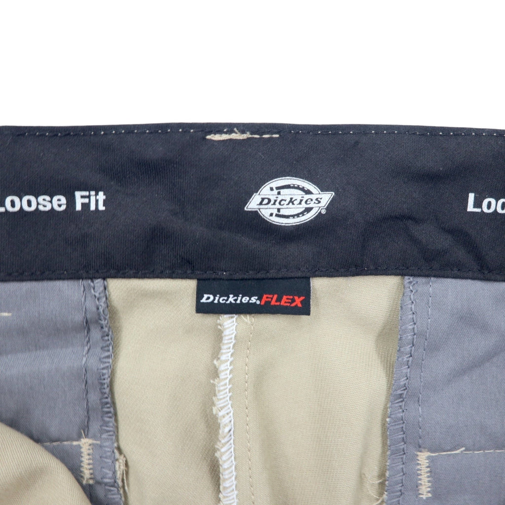 Dickies FLEX Pantalone da lavoro doppio ginocchio 36 Beige Cotone VESTIBILITÀ AMPIA 85283 Made in Messico