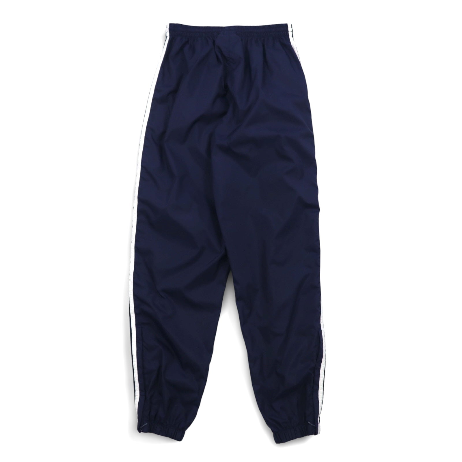 adidas 90年代 万国旗タグ ナイロン トラックパンツ ジャージ XL ネイビー 3ストライプ 裾ジップ スリット