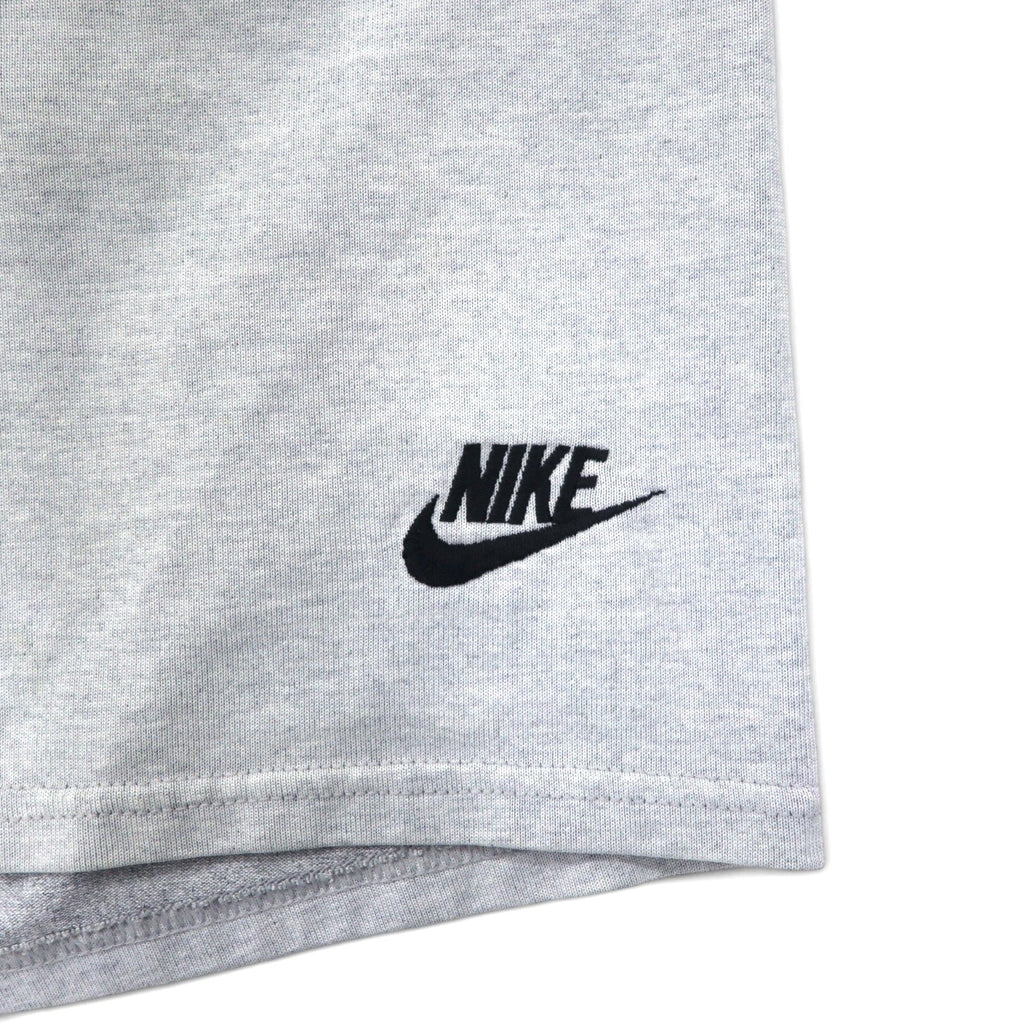 NIKE USA anni '90 etichetta argento FORCE pantaloncini da allenamento L grigio cotone logo Swoosh ricamato