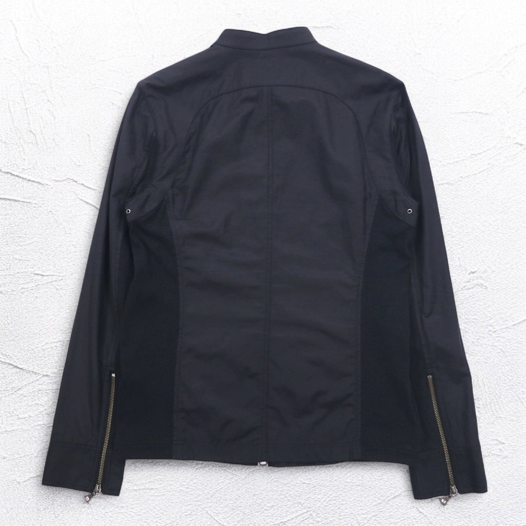 KATHARINE HAMNETT LONDON シングル ライダースジャケット L ブラック ダブルジップ 日本製
