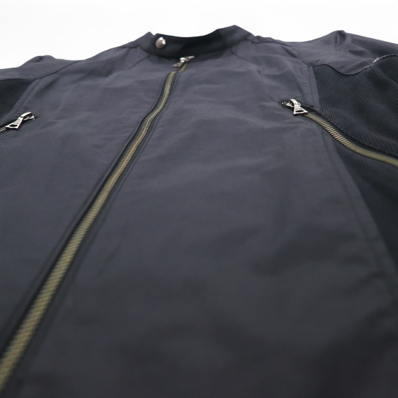 KATHARINE HAMNETT LONDON シングル ライダースジャケット L ブラック ダブルジップ 日本製